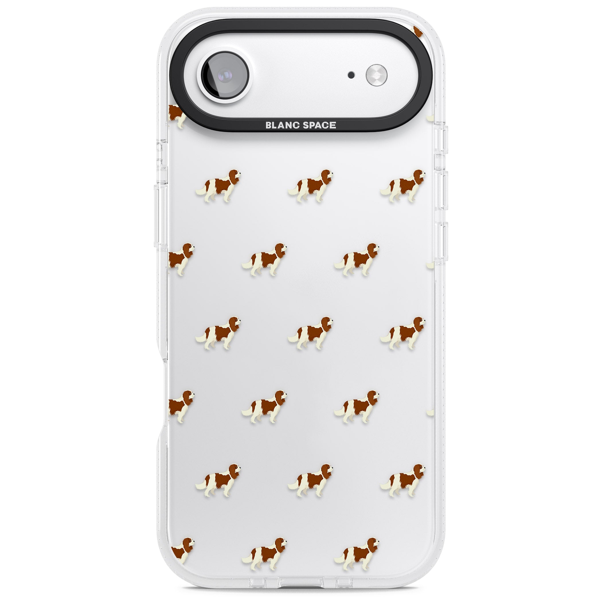 Cavalier King Charles Dog Pattern iPhone 17 Air Impact Air Clear Phone Case