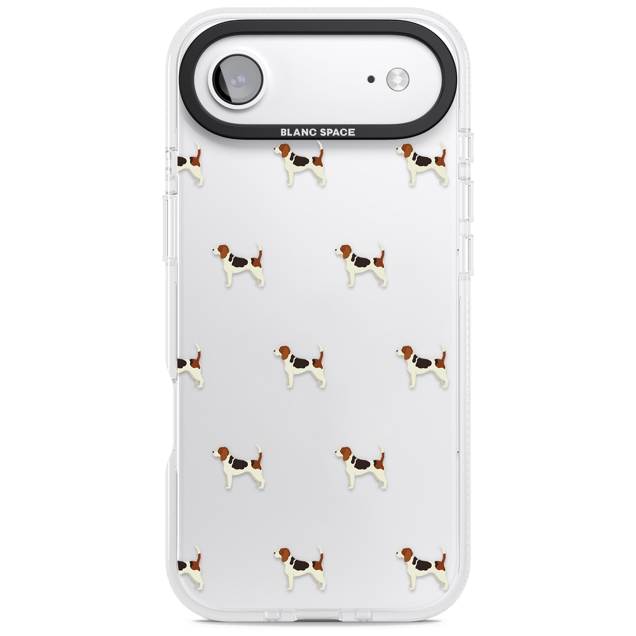 Beagle Dog Pattern iPhone 17 Air Impact Air Clear Phone Case