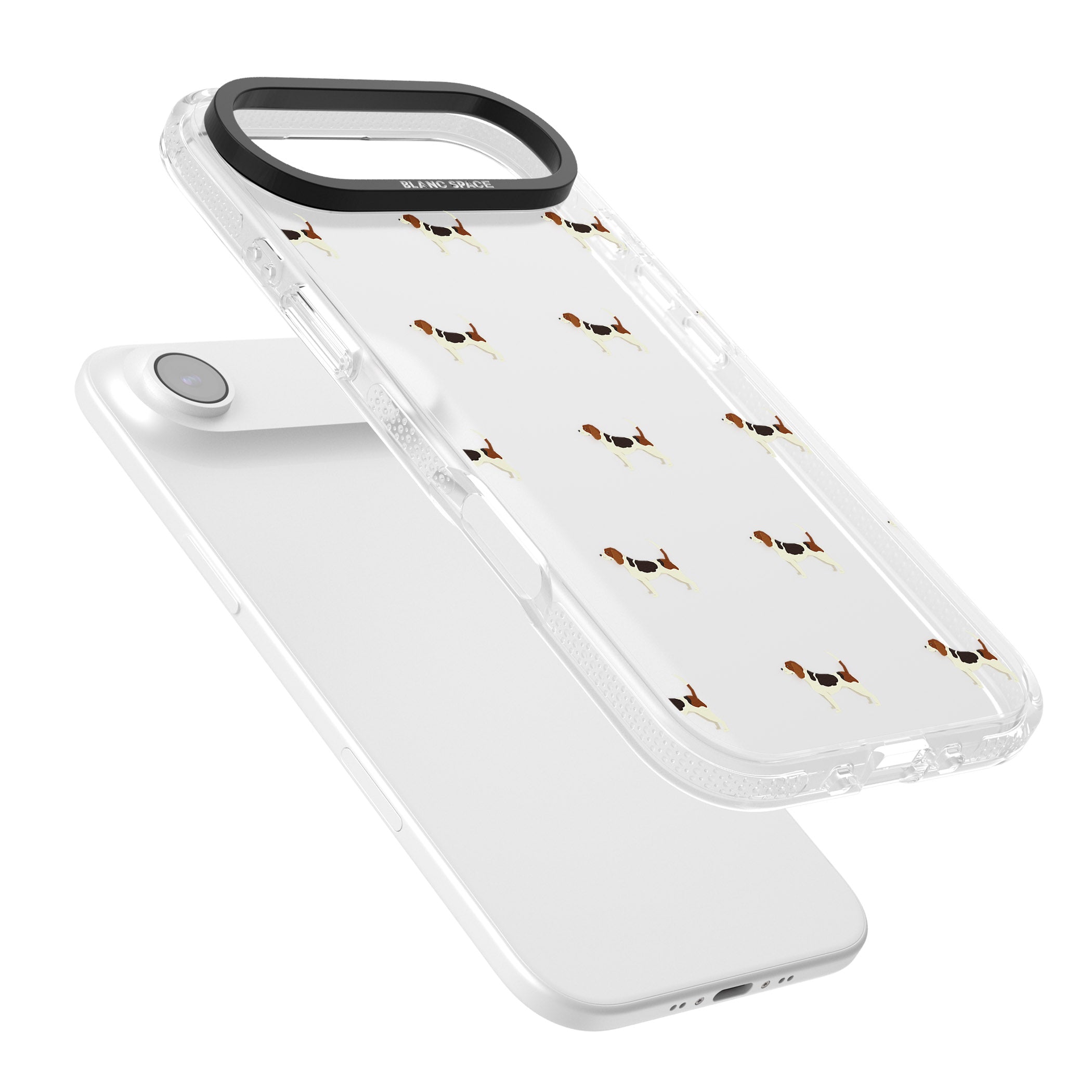 Beagle Dog Pattern iPhone 17 Air Impact Air Clear Phone Case Colours