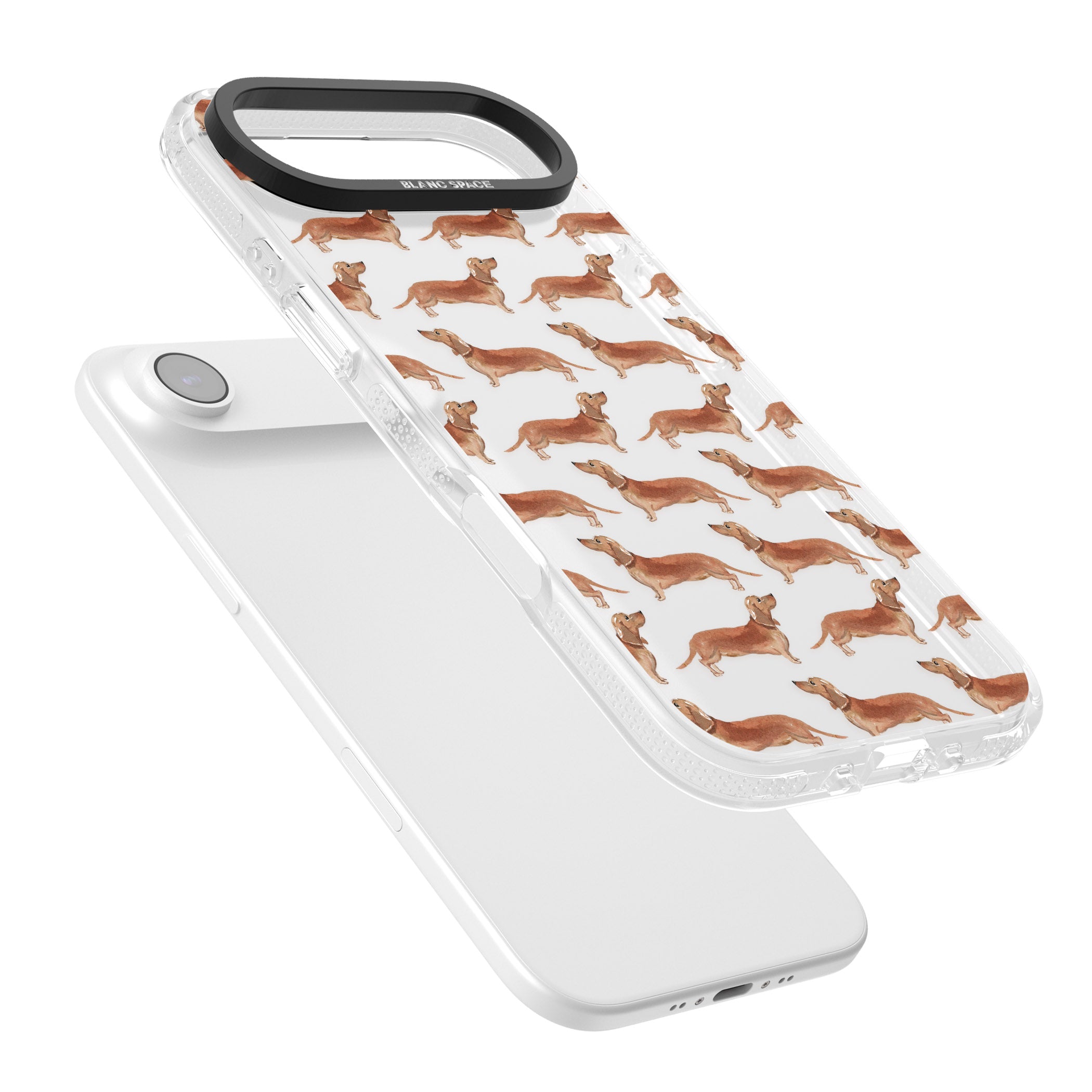 Dachshund Watercolor Dog Pattern iPhone 17 Air Impact Air Clear Phone Case Colours