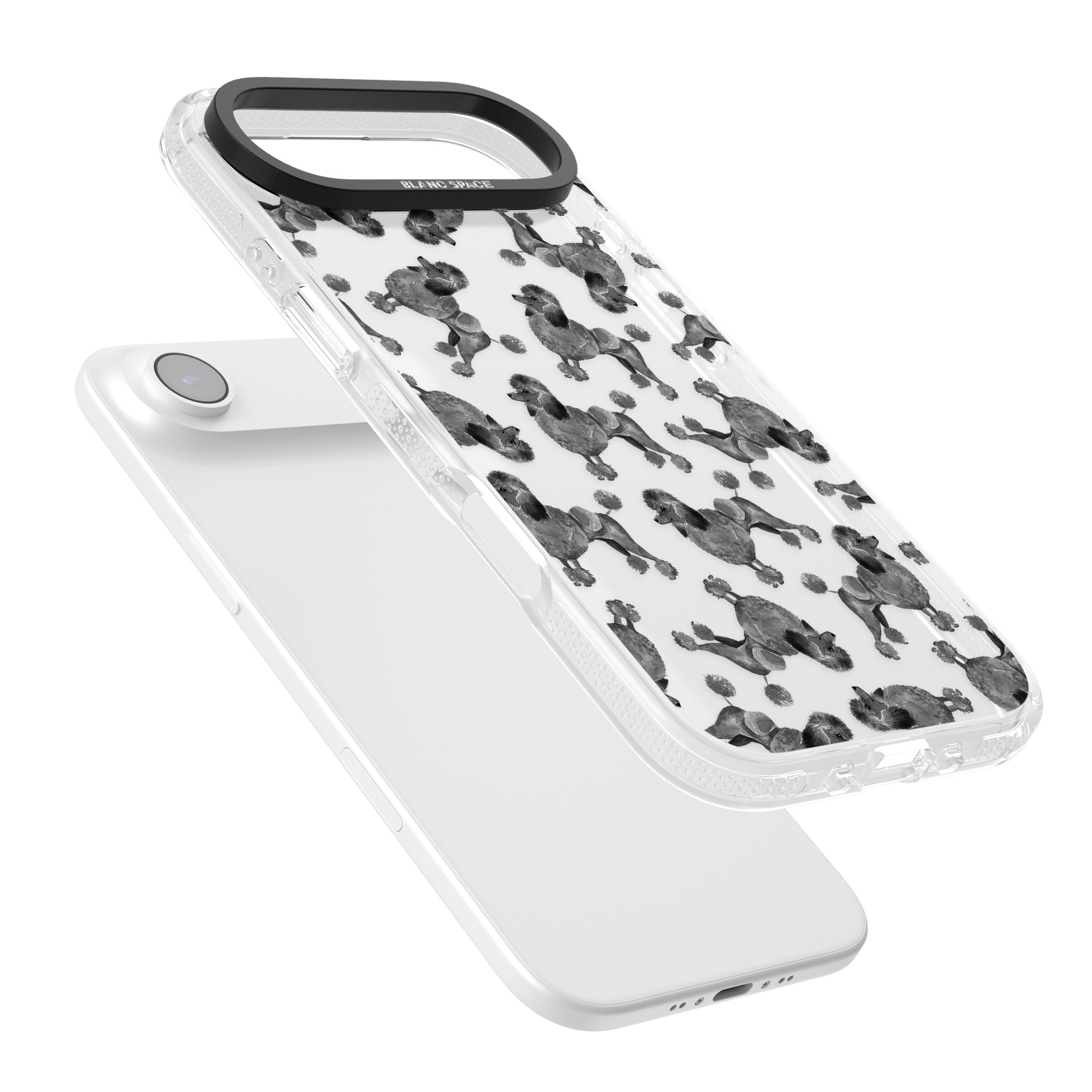 Poodle Pattern iPhone 17 Air Impact Air Clear Phone Case Colours