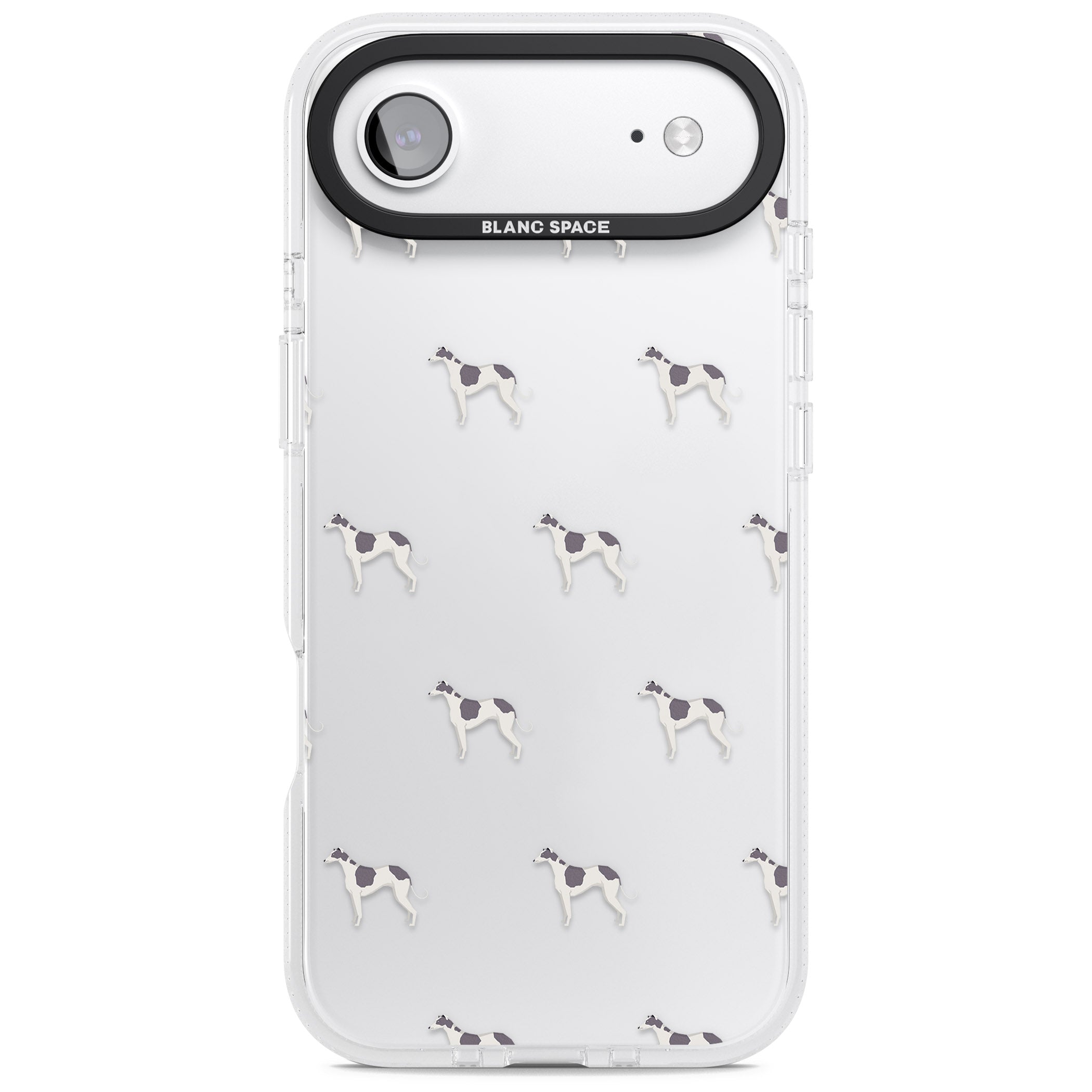 Greyhound Pattern iPhone 17 Air Impact Air Clear Phone Case