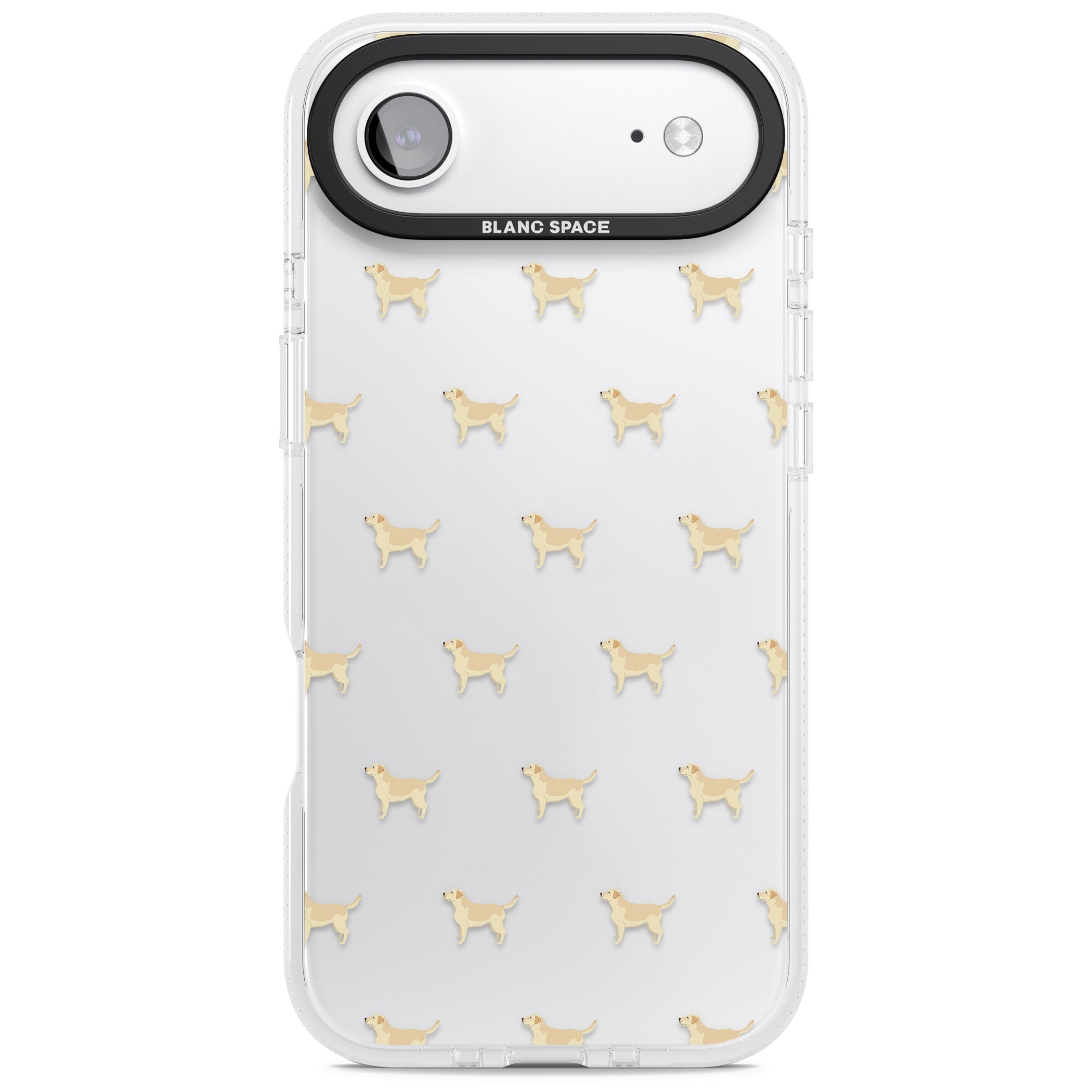 Tan Labrador Dog Pattern iPhone 17 Air Impact Air Clear Phone Case