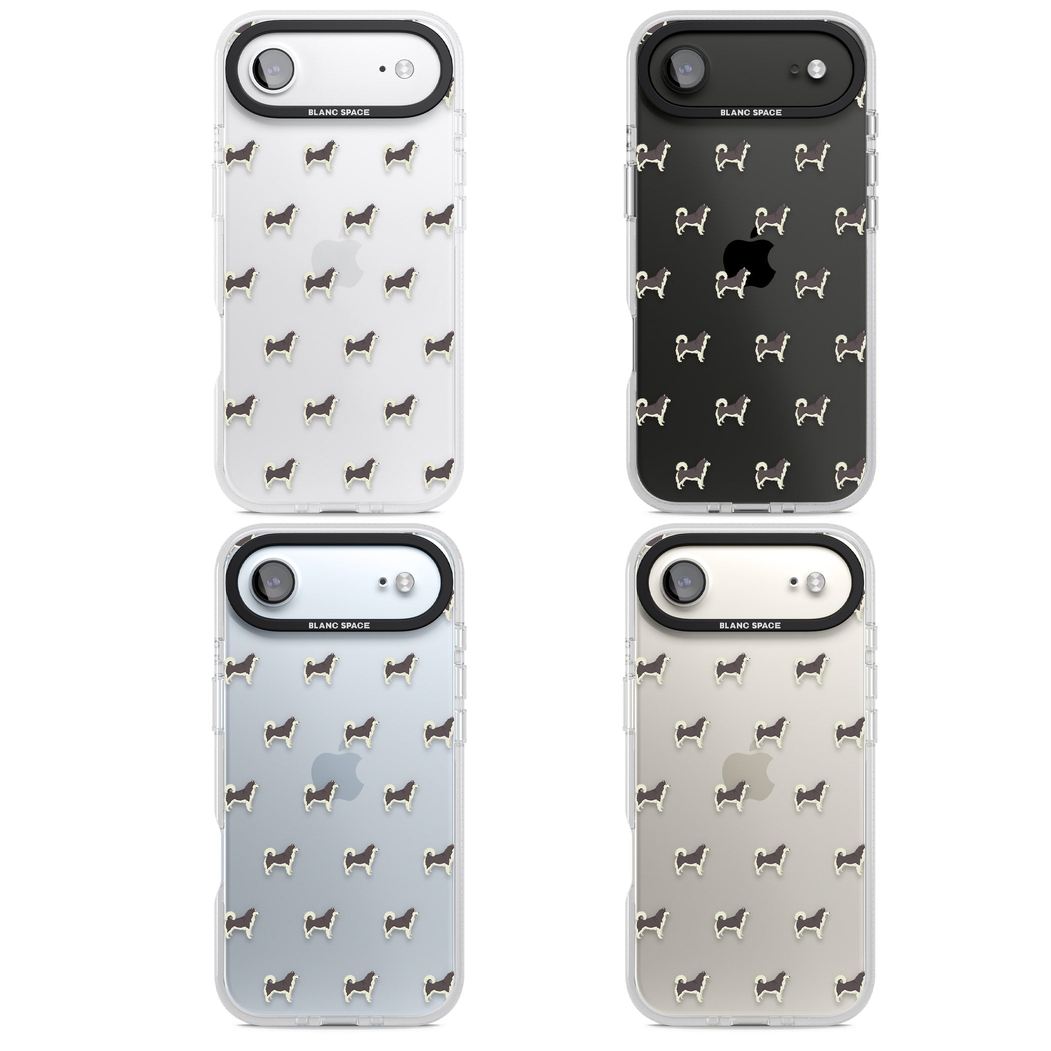 Alaskan Malamute Dog Pattern iPhone 17 Air Impact Air Clear Phone Case APT Impact Protection