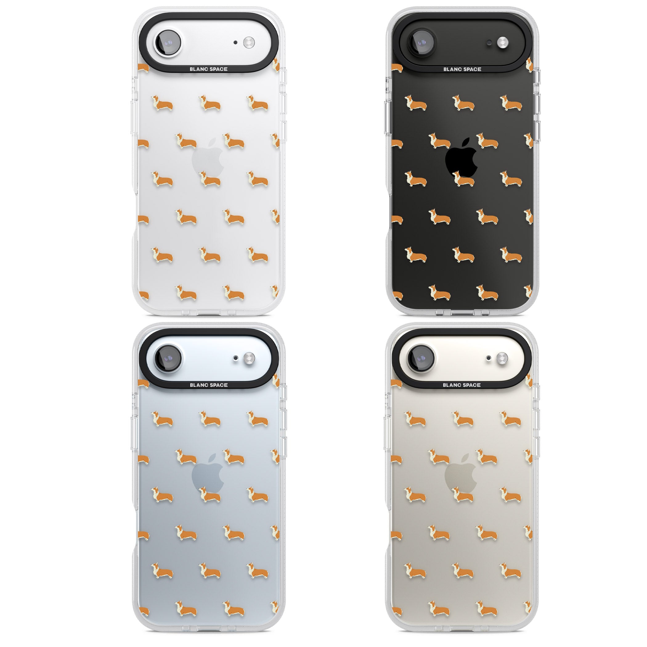 Pembroke Welsh Corgi Pattern iPhone 17 Air Impact Air Clear Phone Case APT Impact Protection