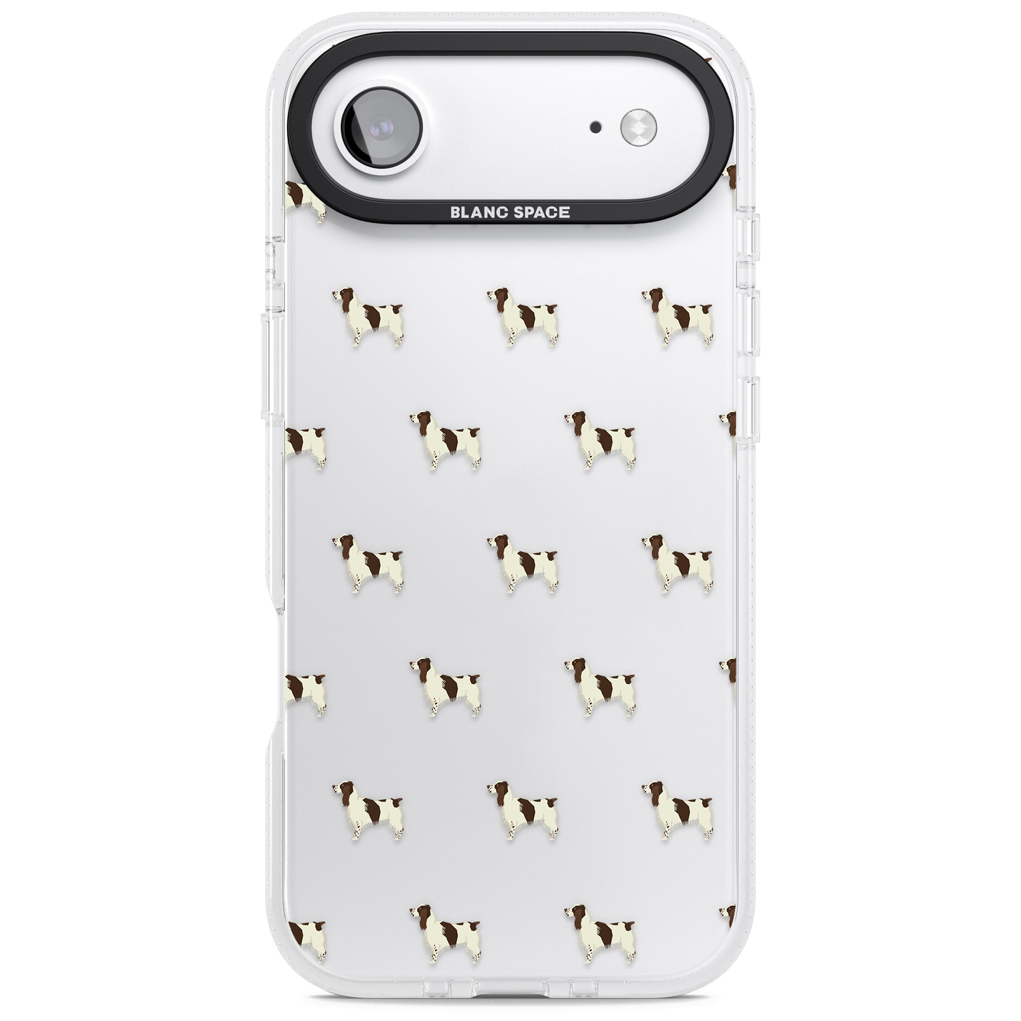 Spaniel Pattern iPhone 17 Air Impact Air Clear Phone Case