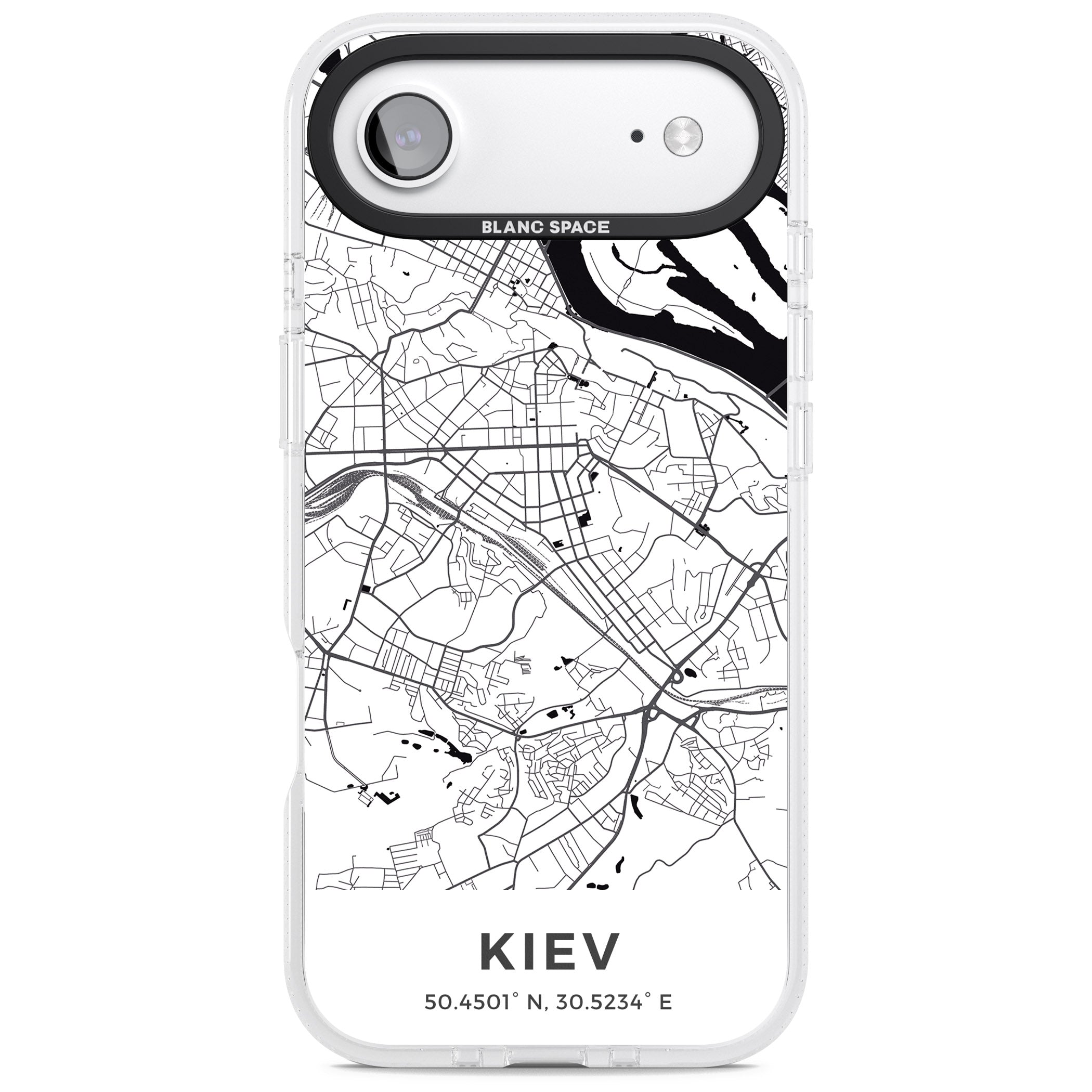 Kiev Map iPhone 17 Air Impact Air Clear Phone Case