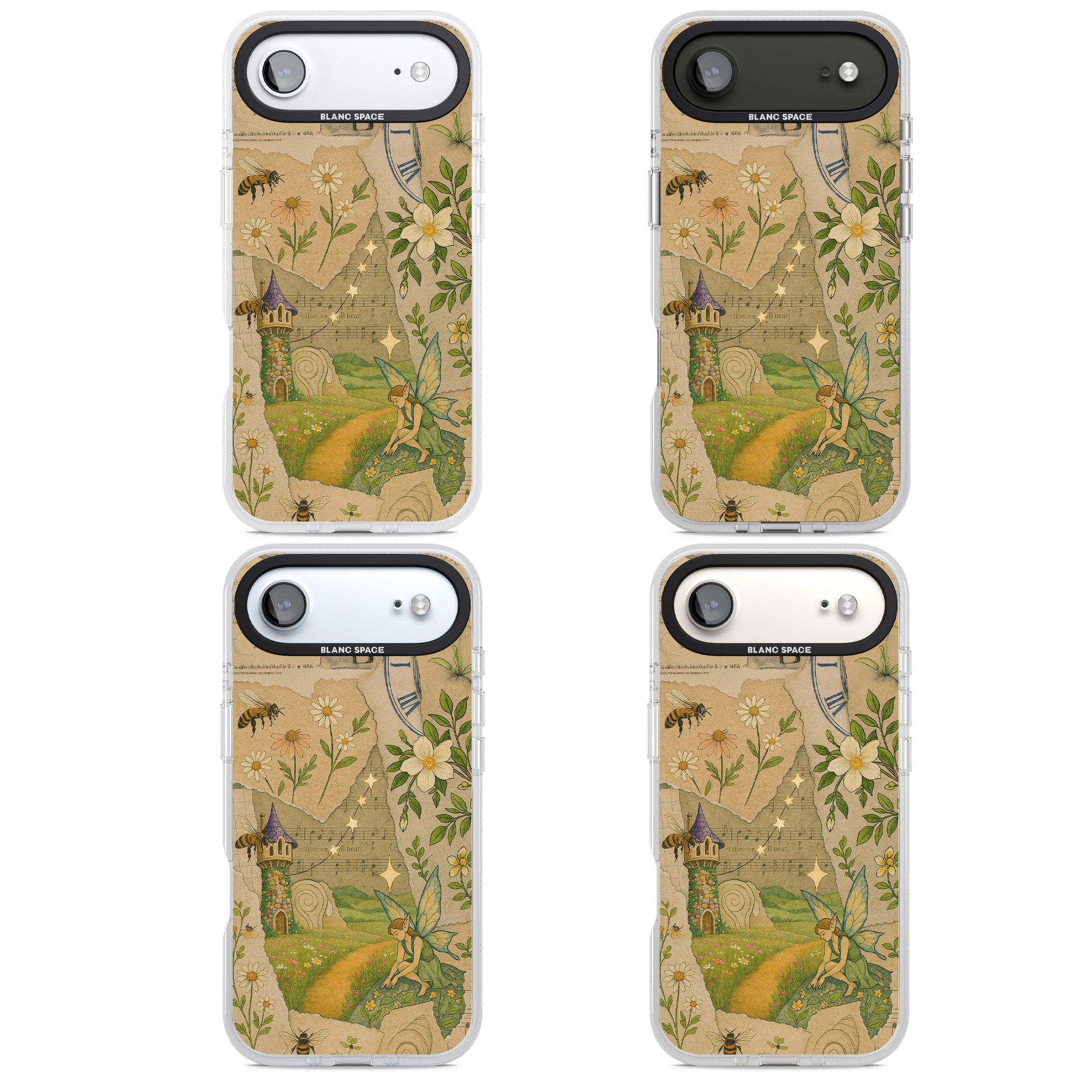 Floral Fairy Collage iPhone 17 Air Impact Air Clear Phone Case APT Impact Protection