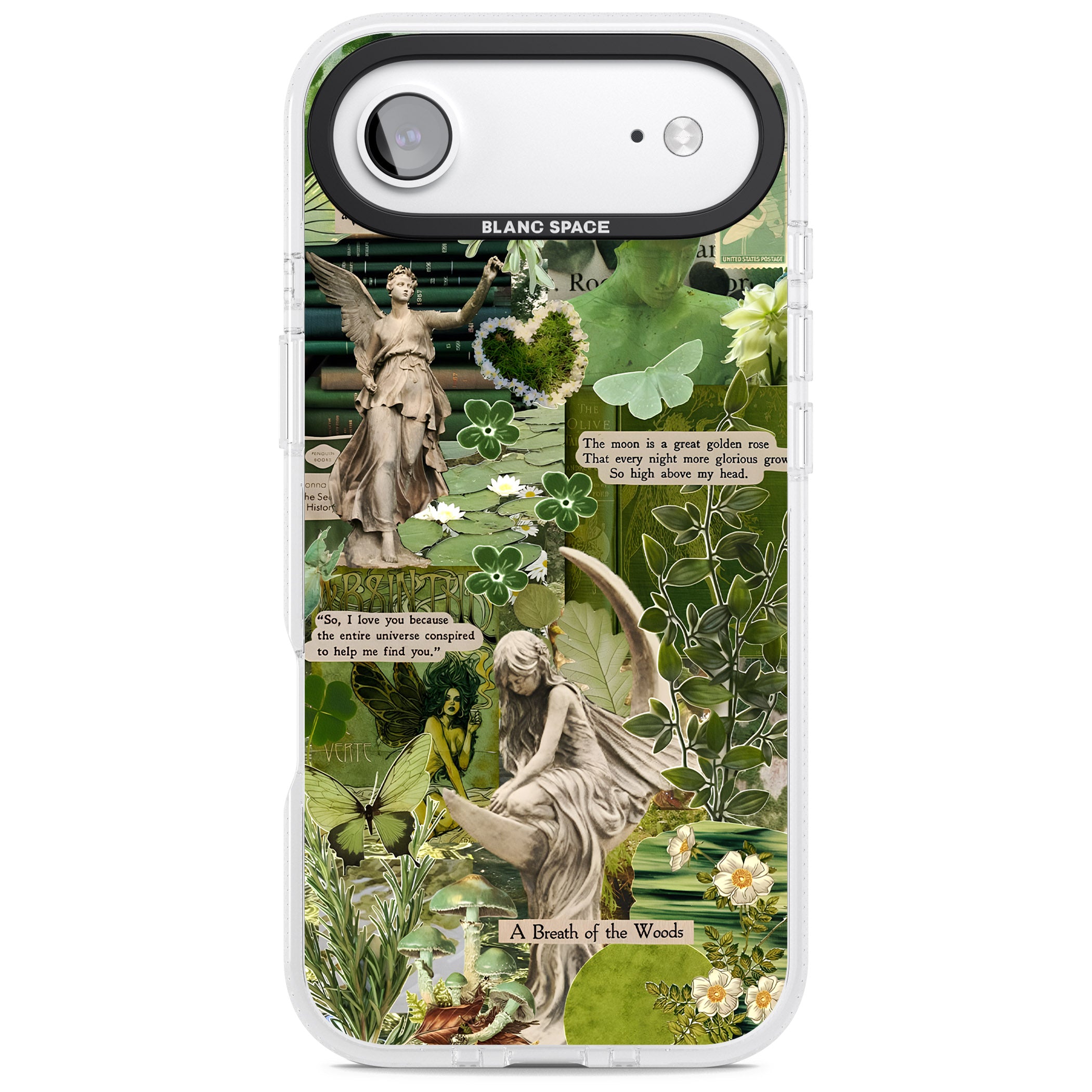 Enchanted Forest Green iPhone 17 Air Impact Air Clear Phone Case