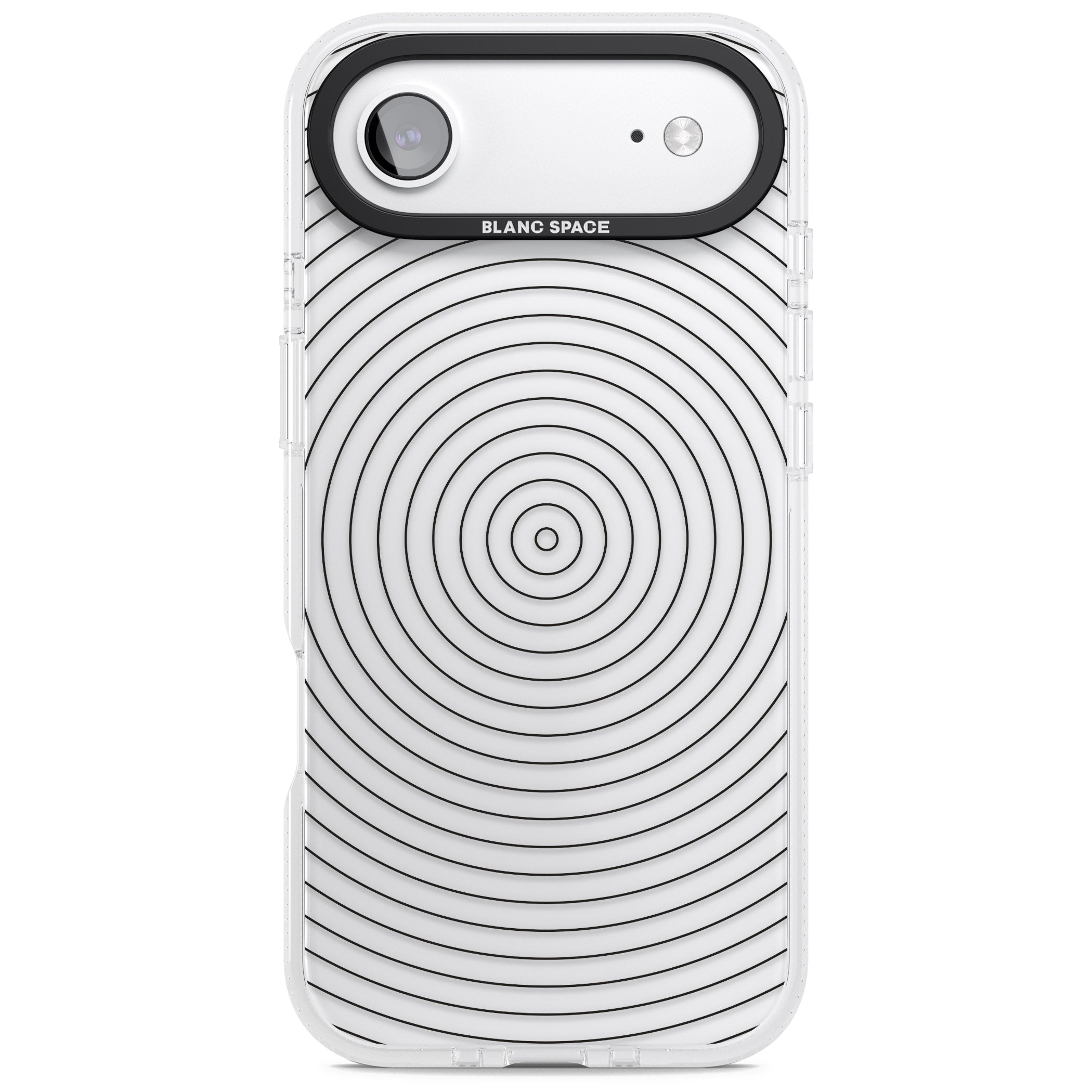 Concentric Lines: Monochrome Vibes iPhone 17 Air Impact Air Clear Phone Case
