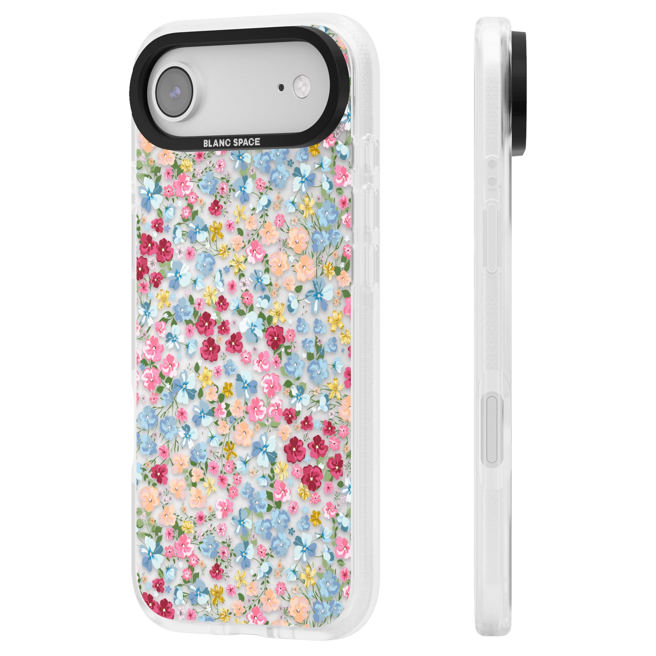 Venetian Meadow iPhone 17 Air Impact Air Clear Phone Case Side Profile