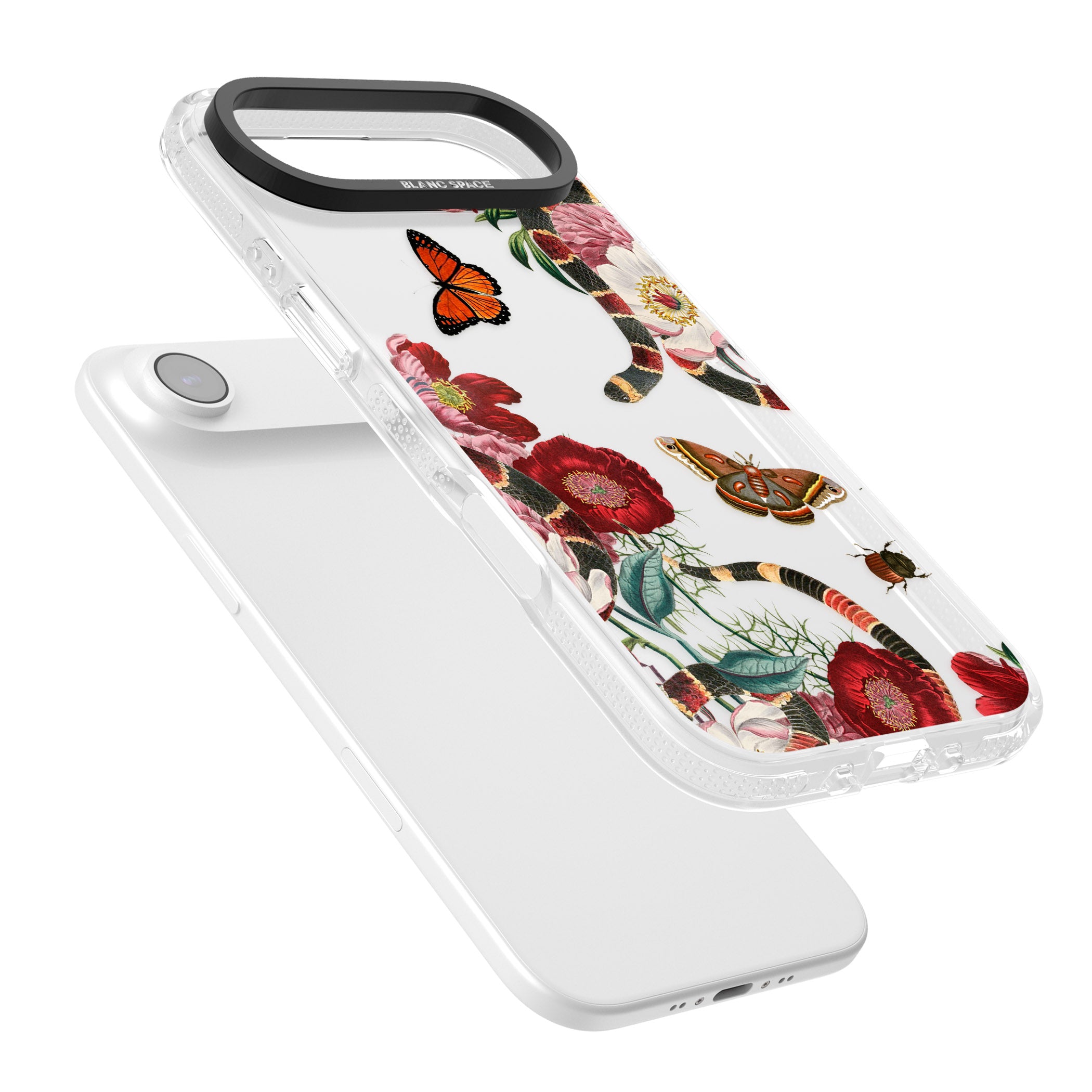 Botanical Snake iPhone 17 Air Impact Air Clear Phone Case Colours
