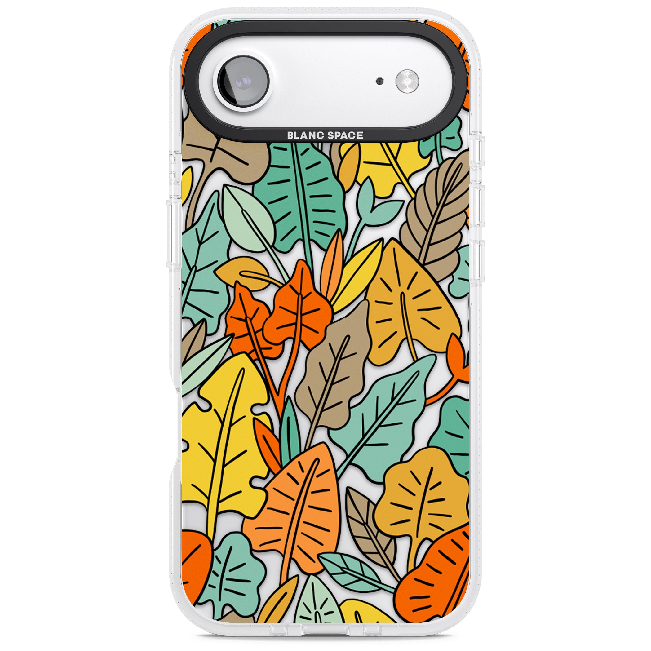 Pastel Toned Autumn Leaves iPhone 17 Air Impact Air Clear Phone Case