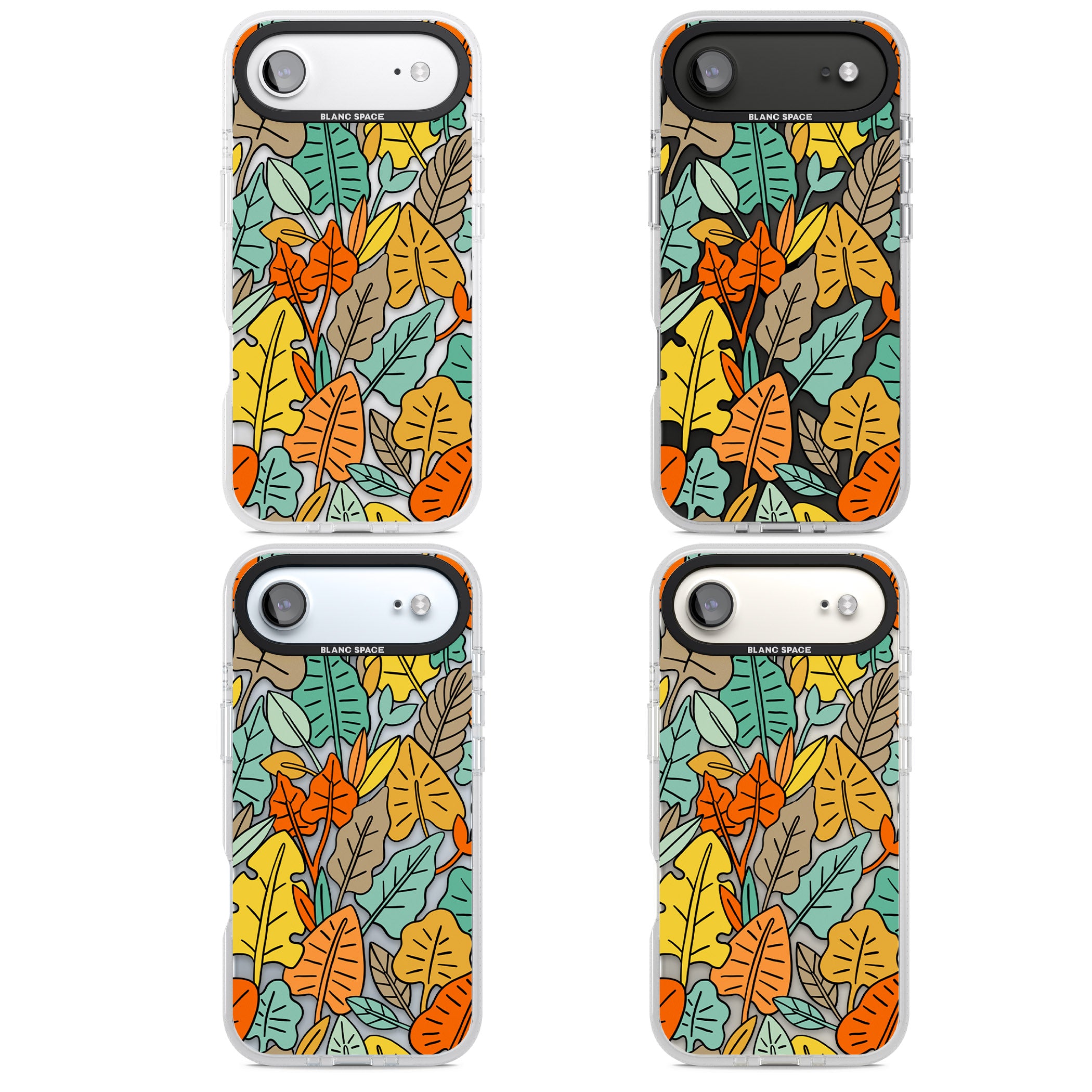 Pastel Toned Autumn Leaves iPhone 17 Air Impact Air Clear Phone Case APT Impact Protection
