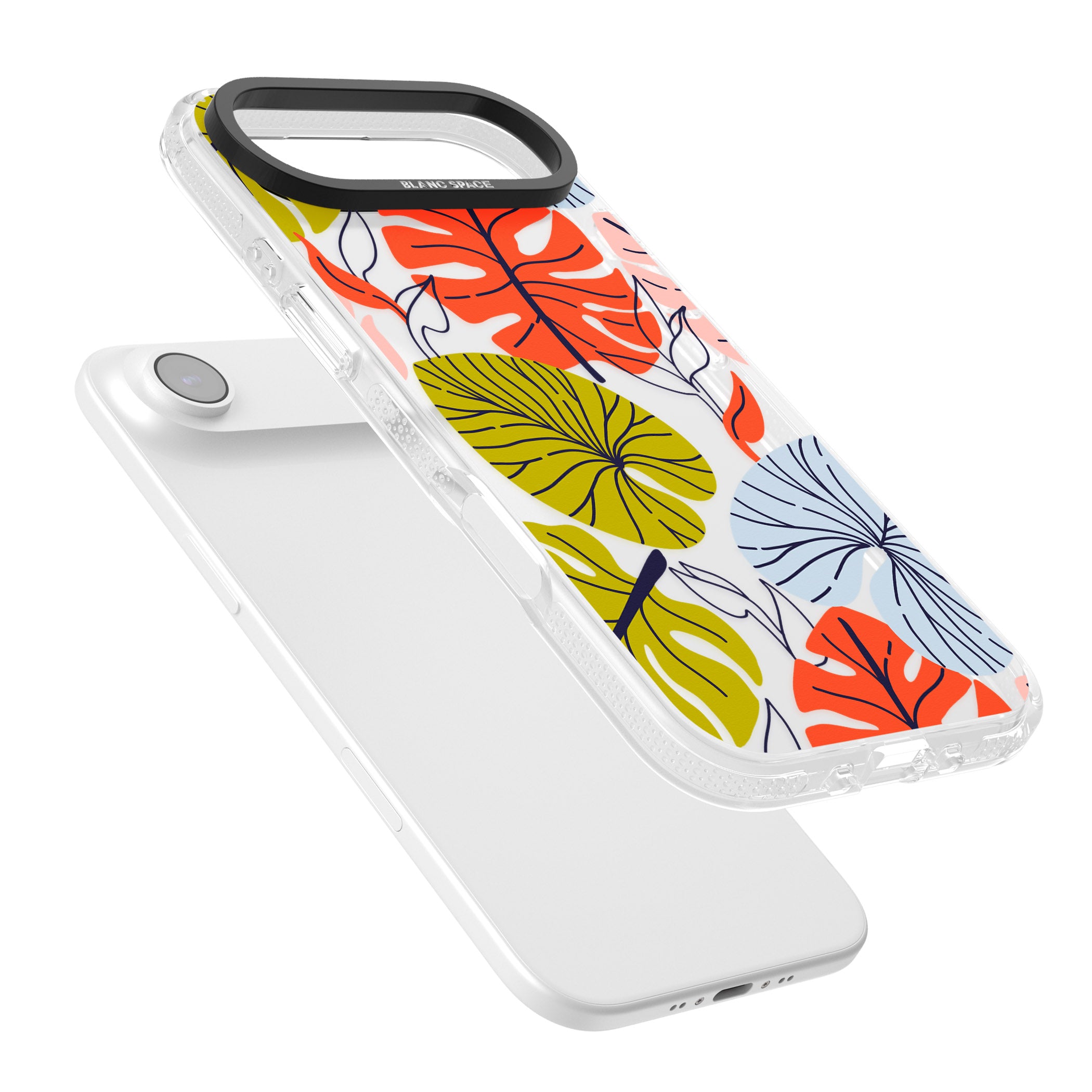 Retro Leaves iPhone 17 Air Impact Air Clear Phone Case Colours