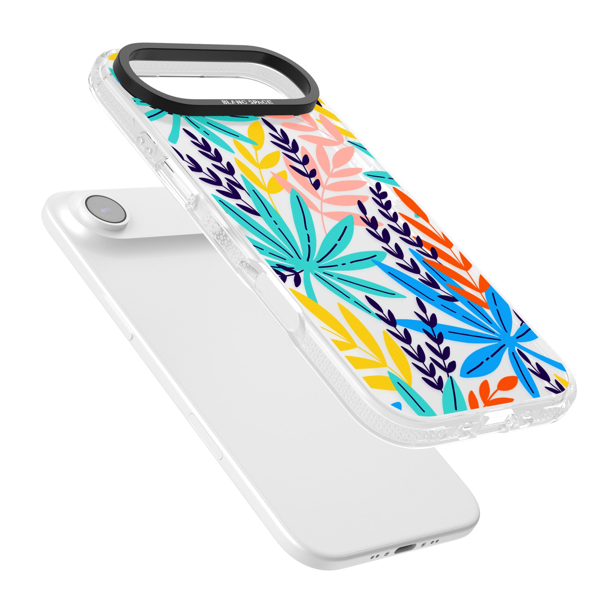 Tropical Palm Leaves iPhone 17 Air Impact Air Clear Phone Case Colours