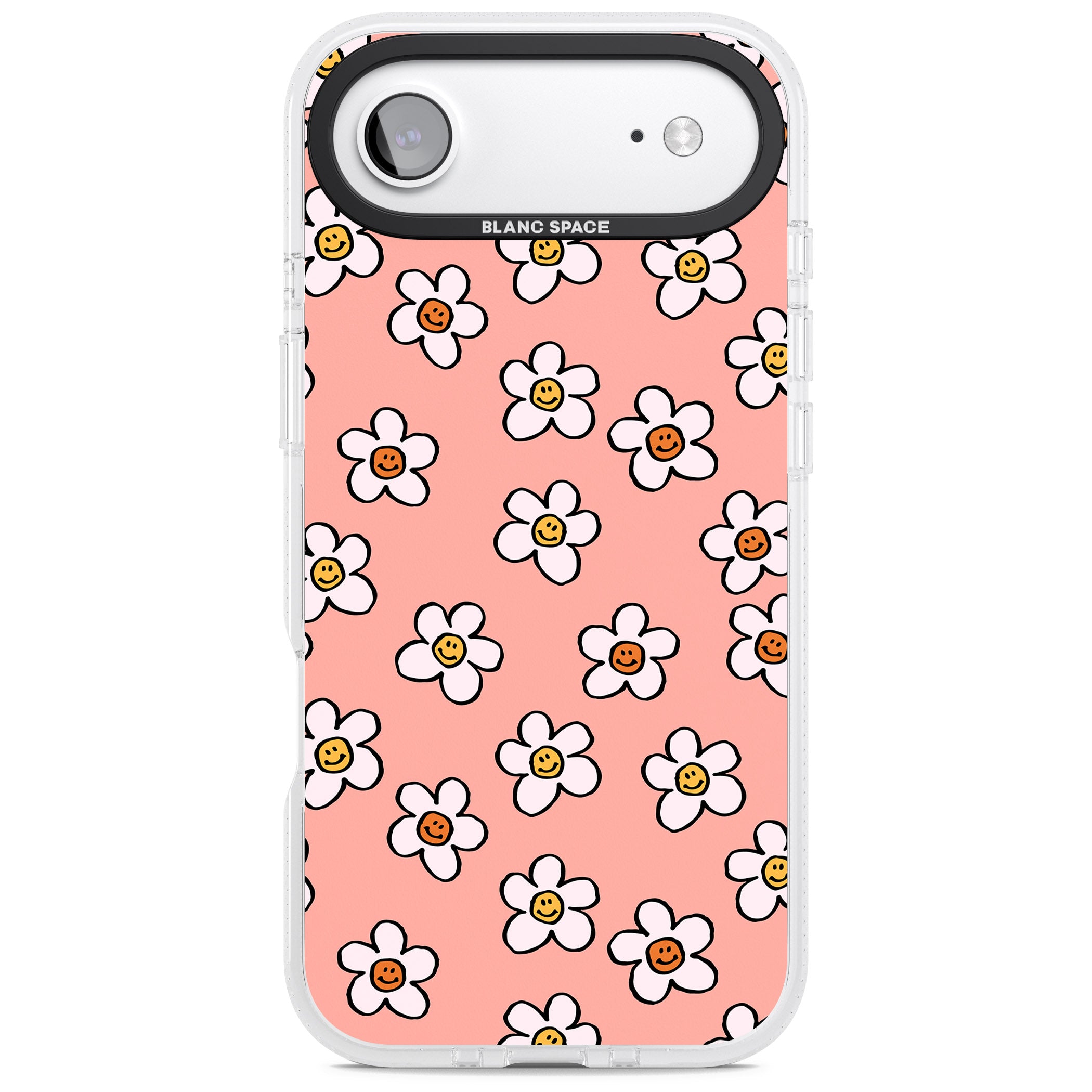 Peachy Daisy Smiles iPhone 17 Air Impact Air Clear Phone Case