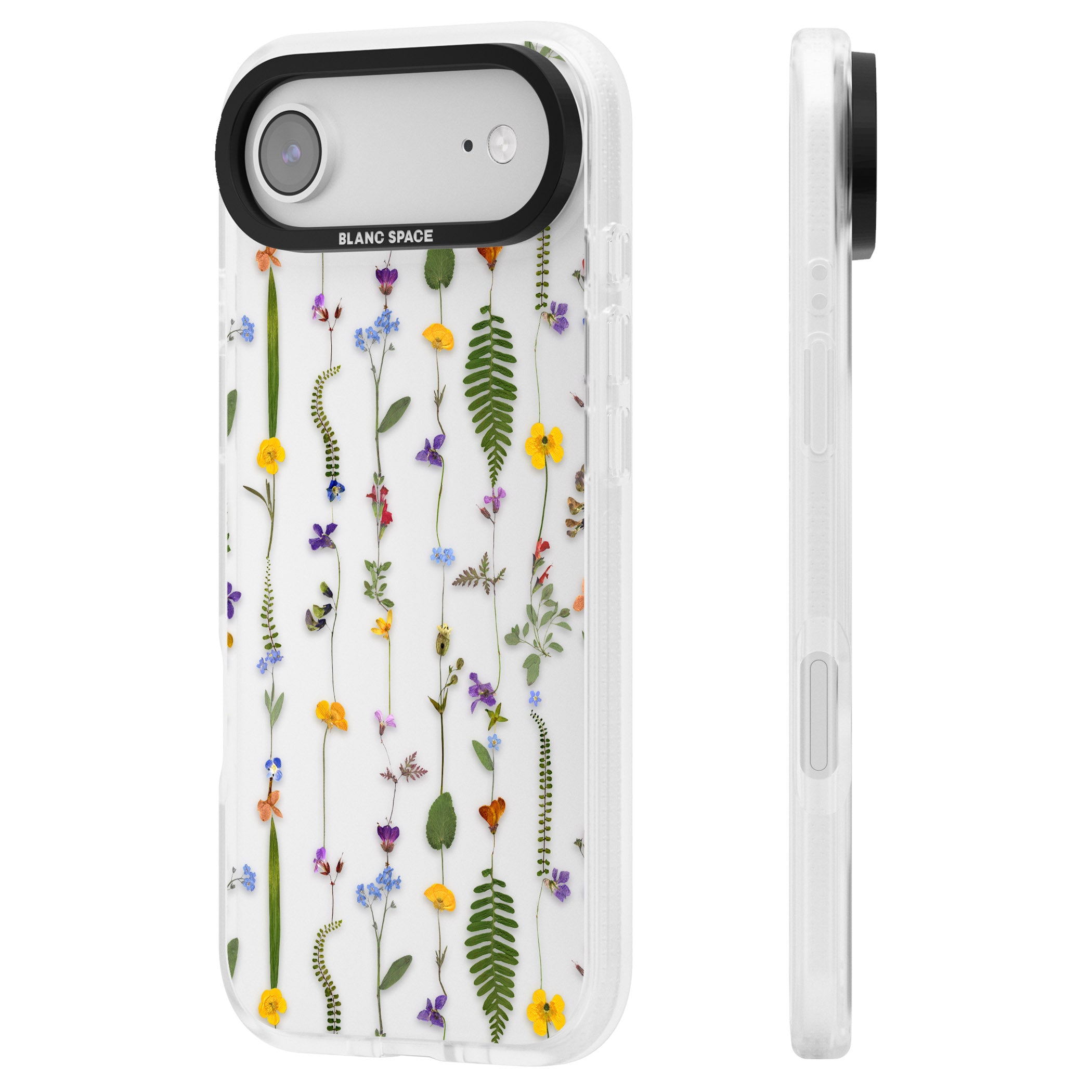 Wildflower Chain iPhone 17 Air Impact Air Clear Phone Case Side Profile