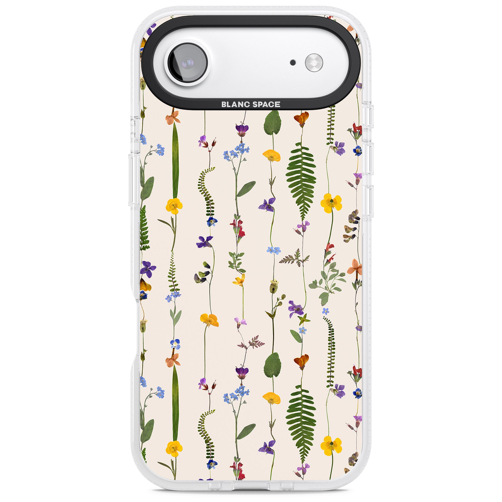 Wildflower Vertical iPhone 17 Air Impact Air Clear Phone Case