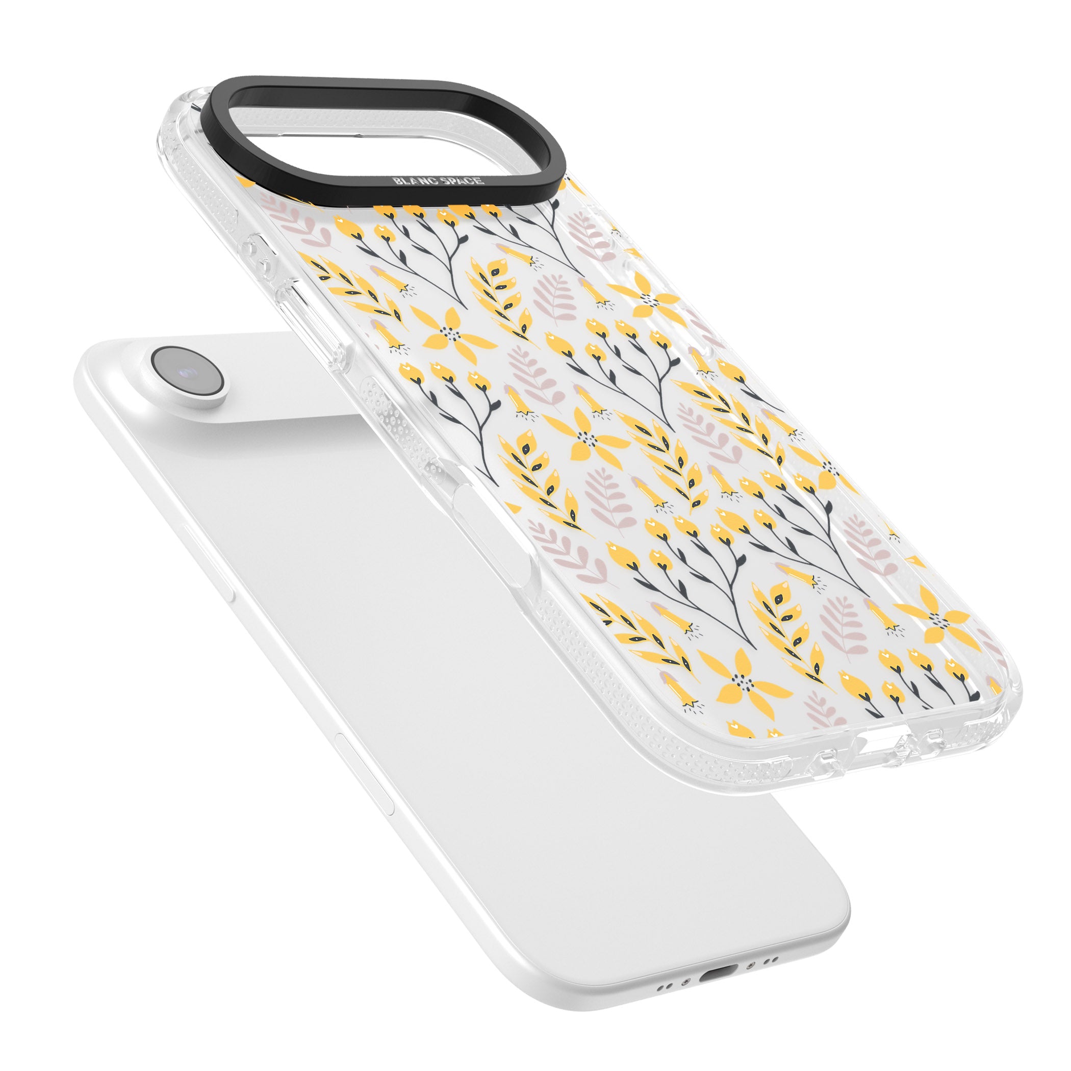 Yellow Floral Vibrance iPhone 17 Air Impact Air Clear Phone Case Colours