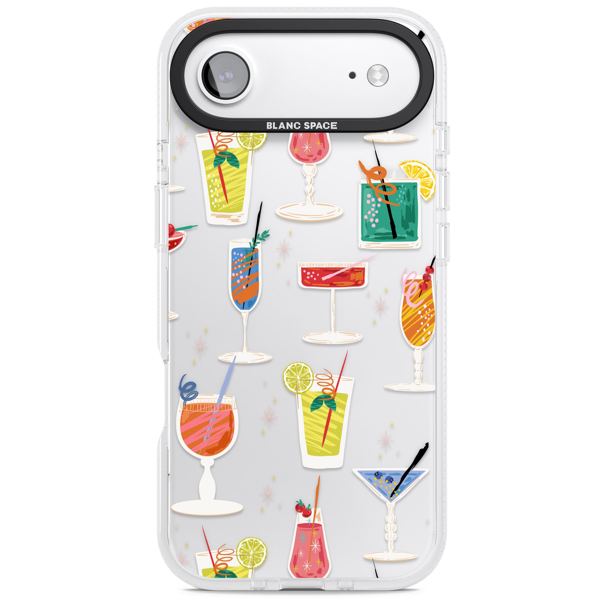 Retro Cocktails iPhone 17 Air Impact Air Clear Phone Case