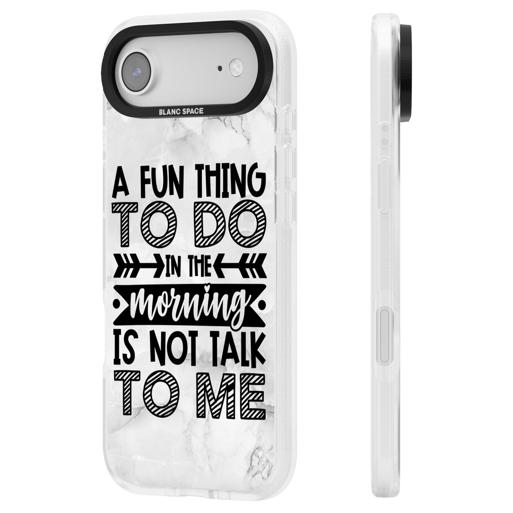 A Fun Thing To Do iPhone 17 Air Impact Air Clear Phone Case Side Profile