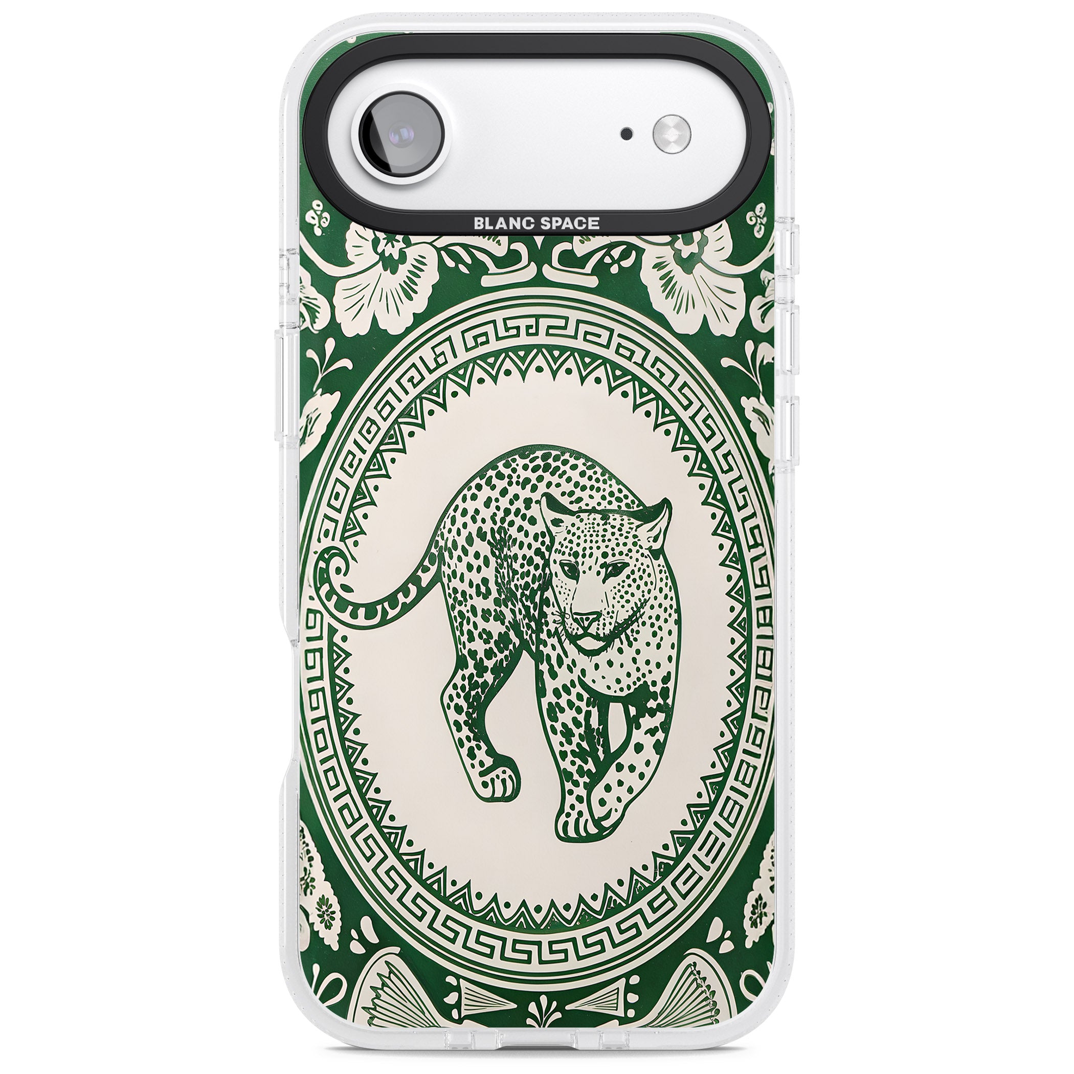 Green Leopard iPhone 17 Air Impact Air Clear Phone Case