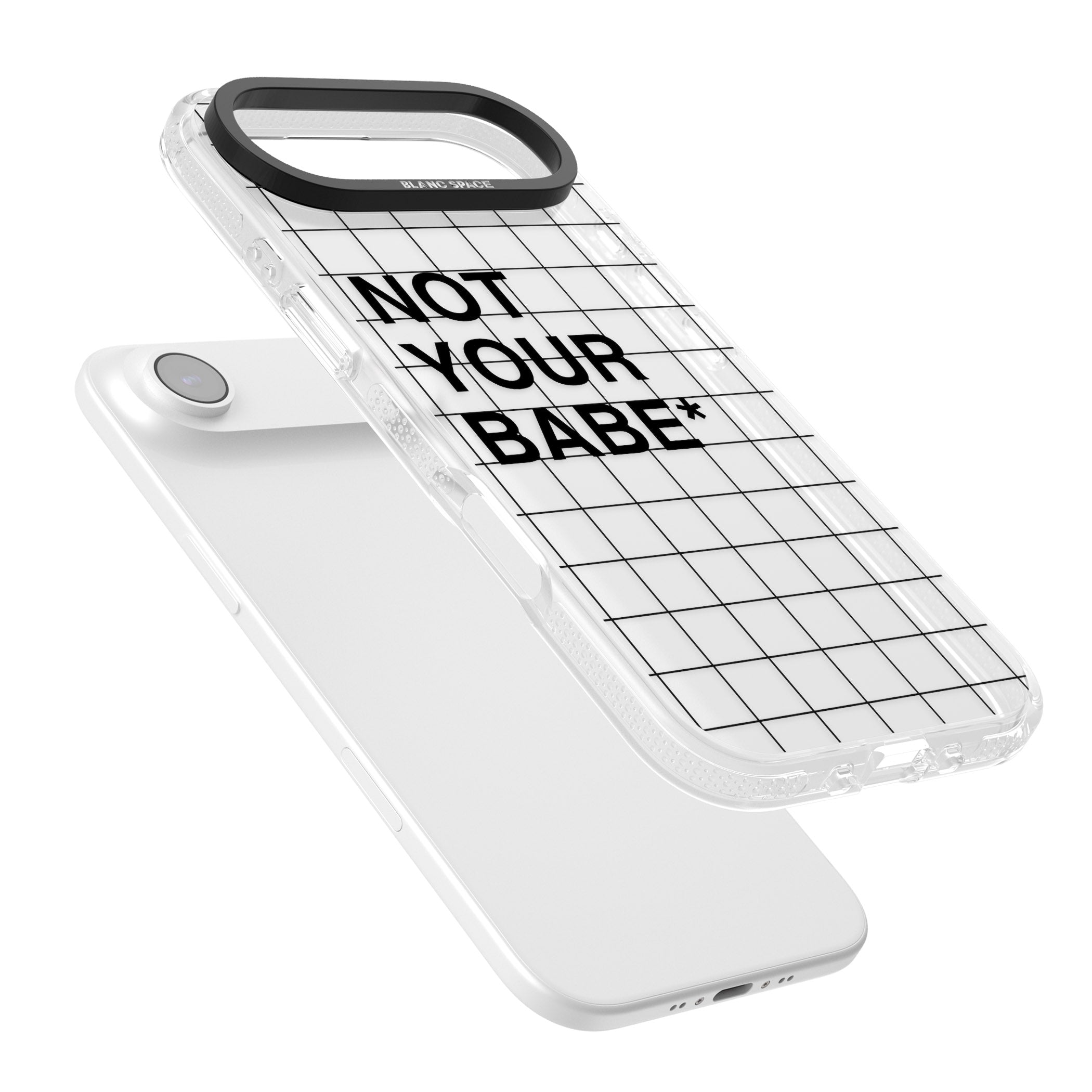 Not Your Babe iPhone 17 Air Impact Air Clear Phone Case Colours