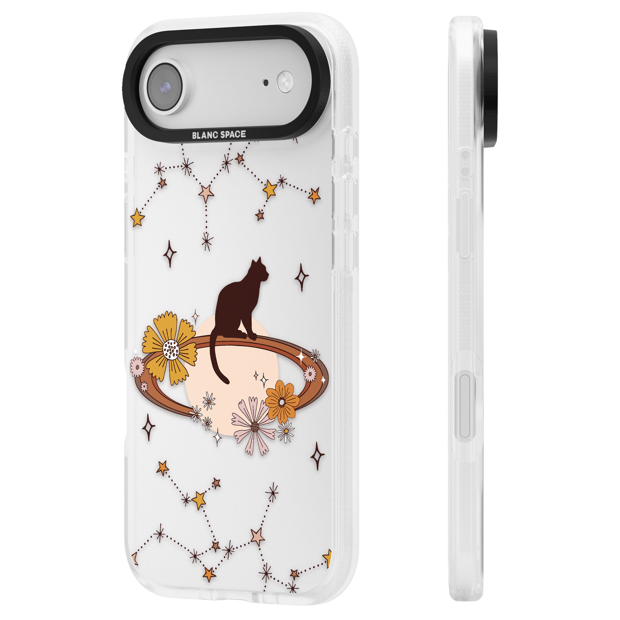 Feline Phenomenon iPhone 17 Air Impact Air Clear Phone Case Side Profile