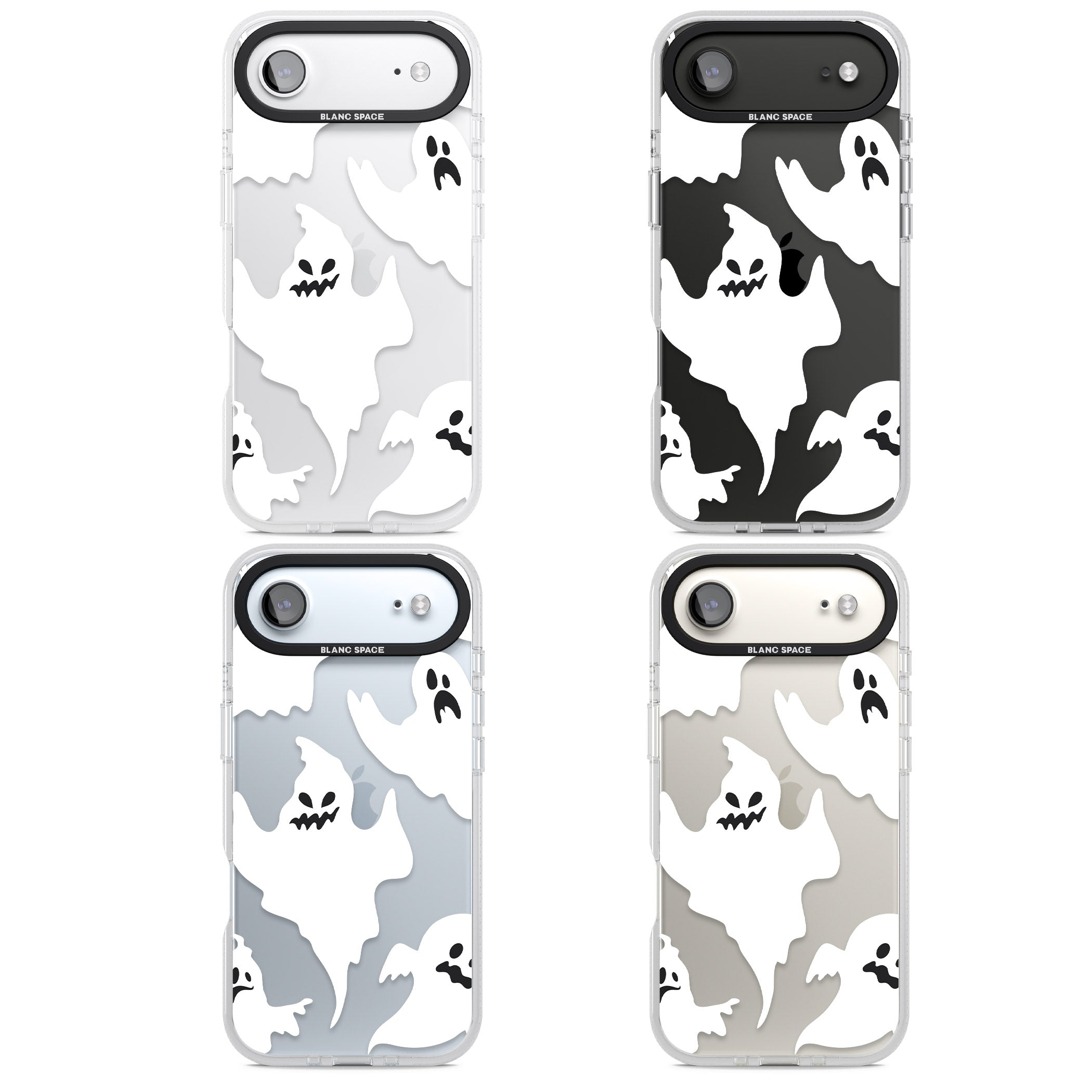 Ghost Pattern iPhone 17 Air Impact Air Clear Phone Case APT Impact Protection