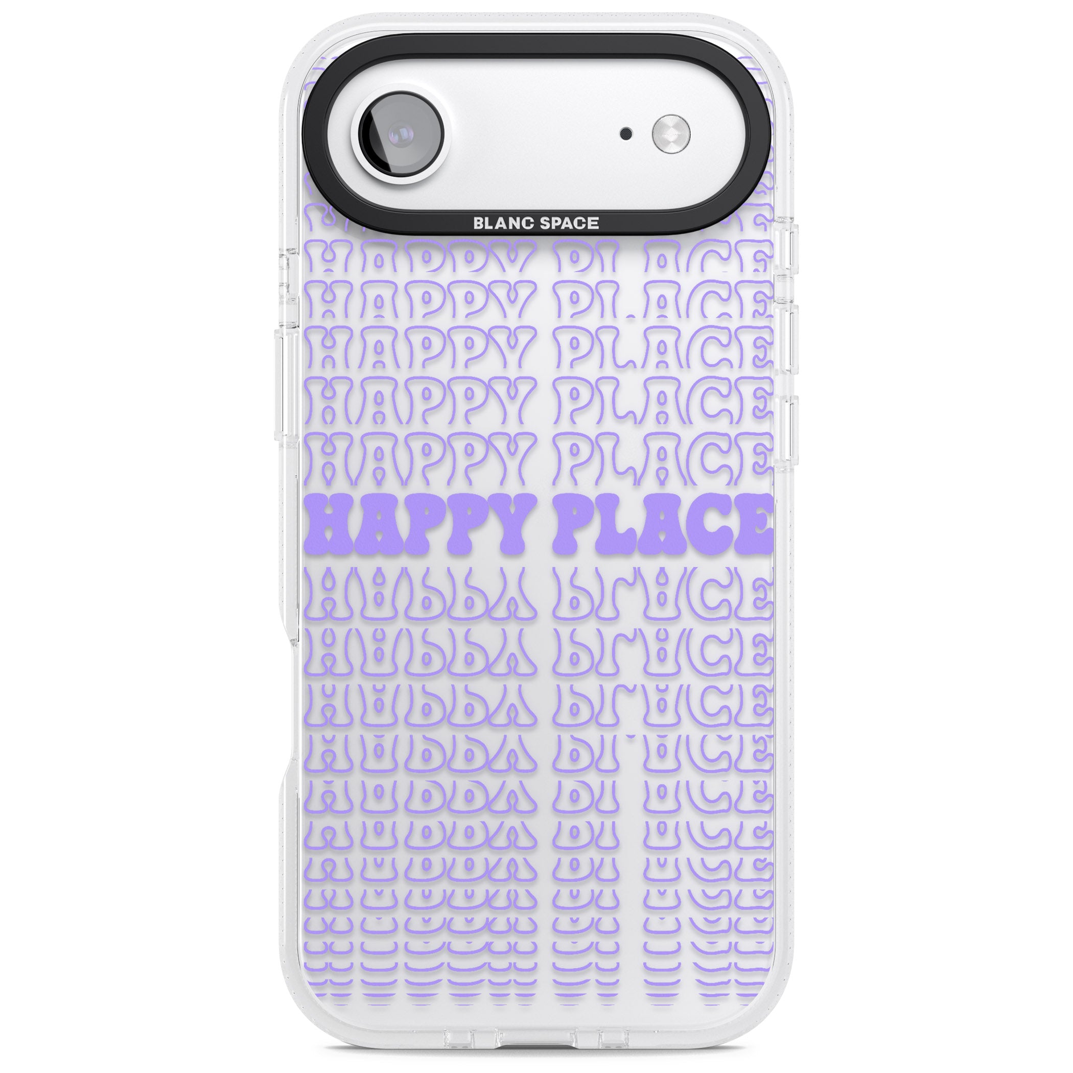 Happy Place (Purple) iPhone 17 Air Impact Air Clear Phone Case