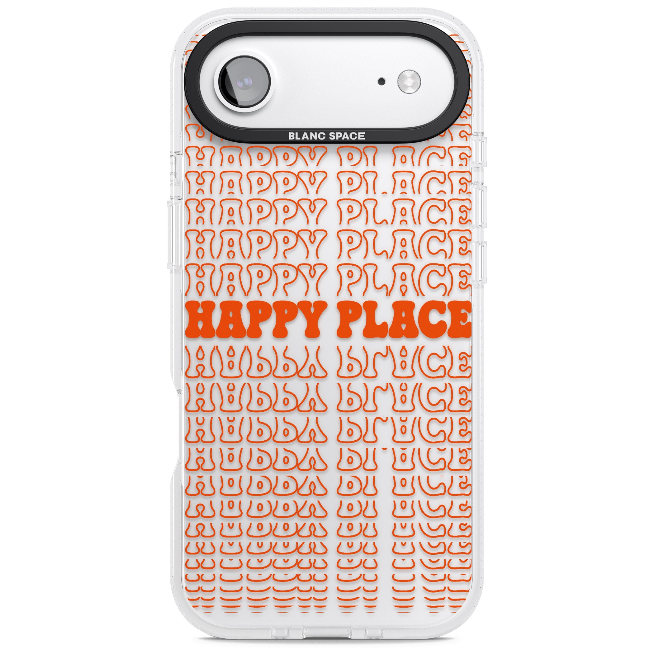 Happy Place (Orange) iPhone 17 Air Impact Air Clear Phone Case