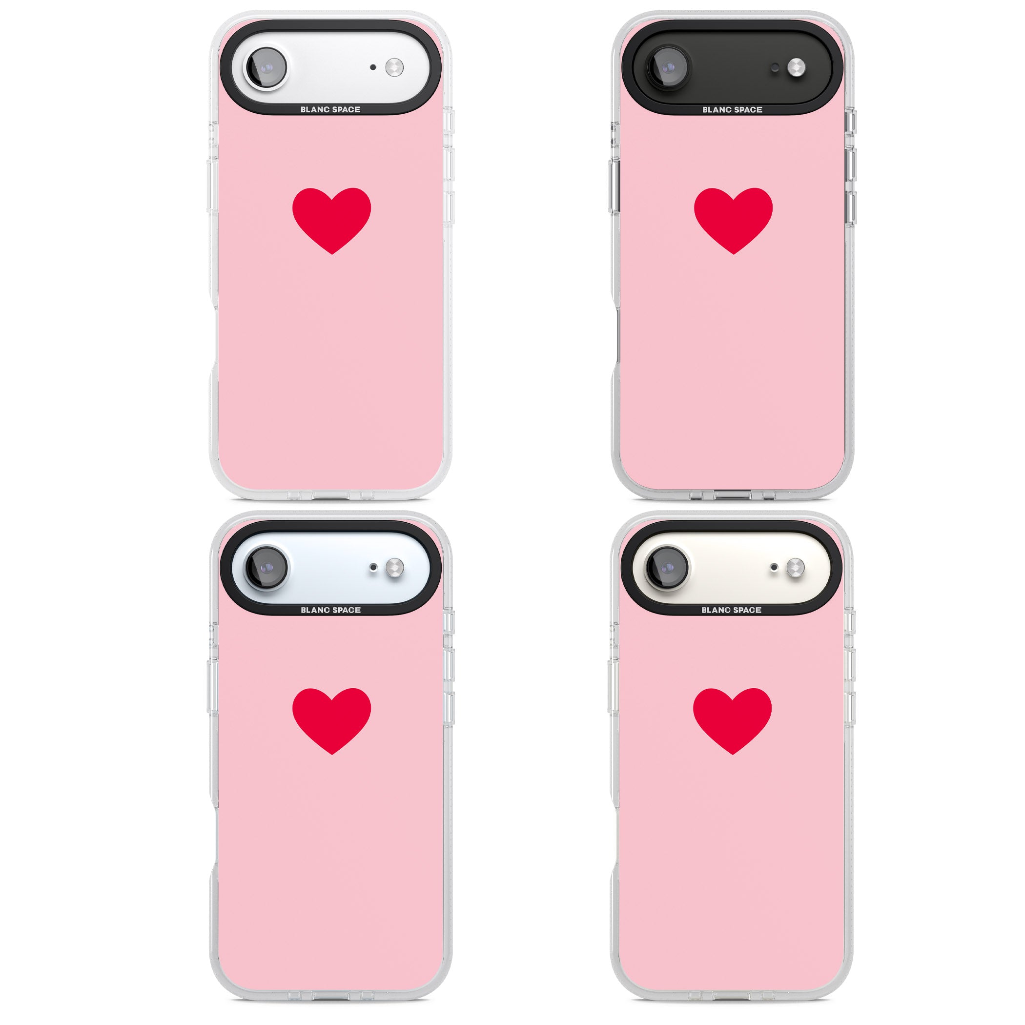 Red & Pink Heart iPhone 17 Air Impact Air Clear Phone Case APT Impact Protection