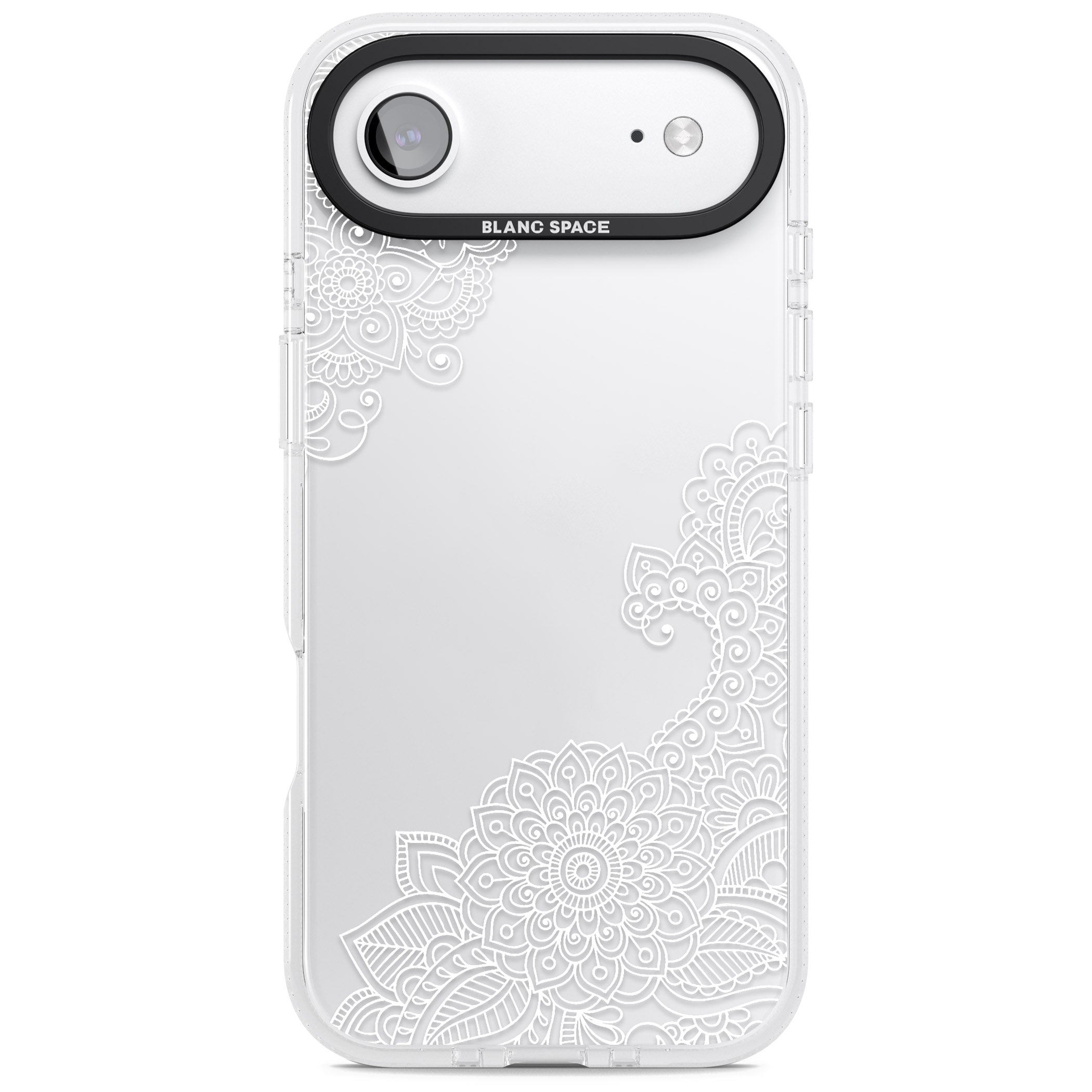 White Henna Botanicals iPhone 17 Air Impact Air Clear Phone Case