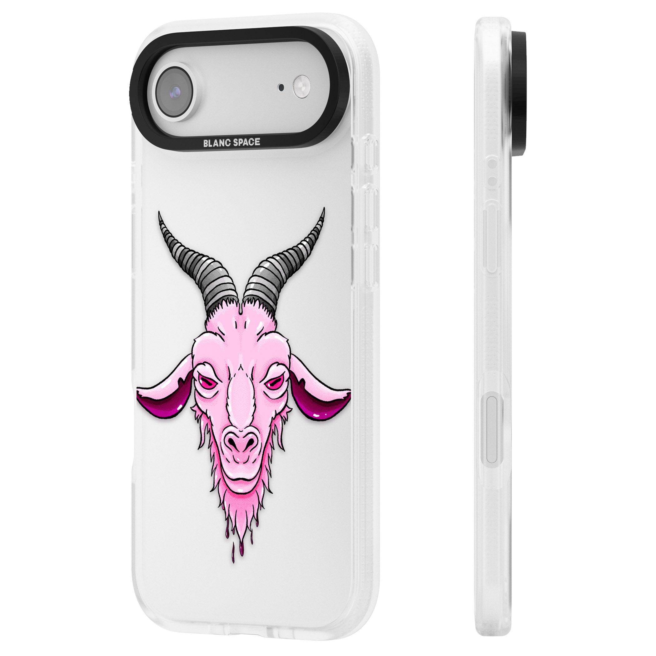 Ba Phomet iPhone 17 Air Impact Air Clear Phone Case Side Profile