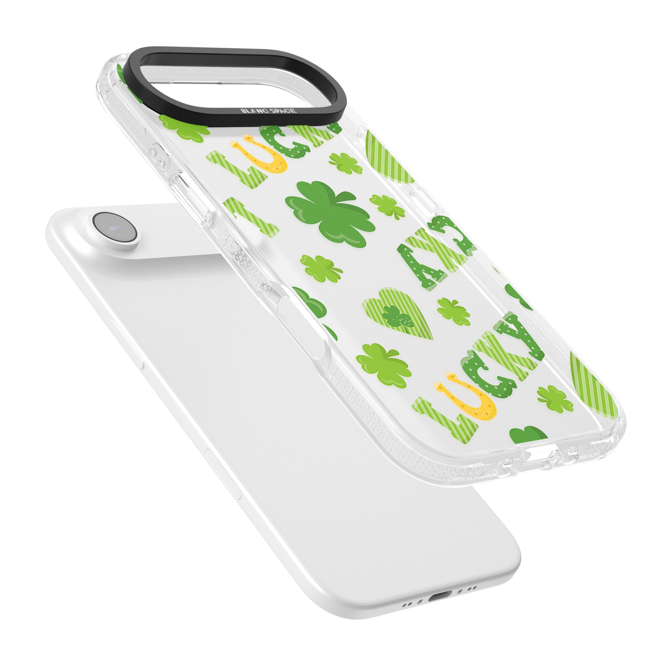 Lucky Irish Clover iPhone 17 Air Impact Air Clear Phone Case Colours