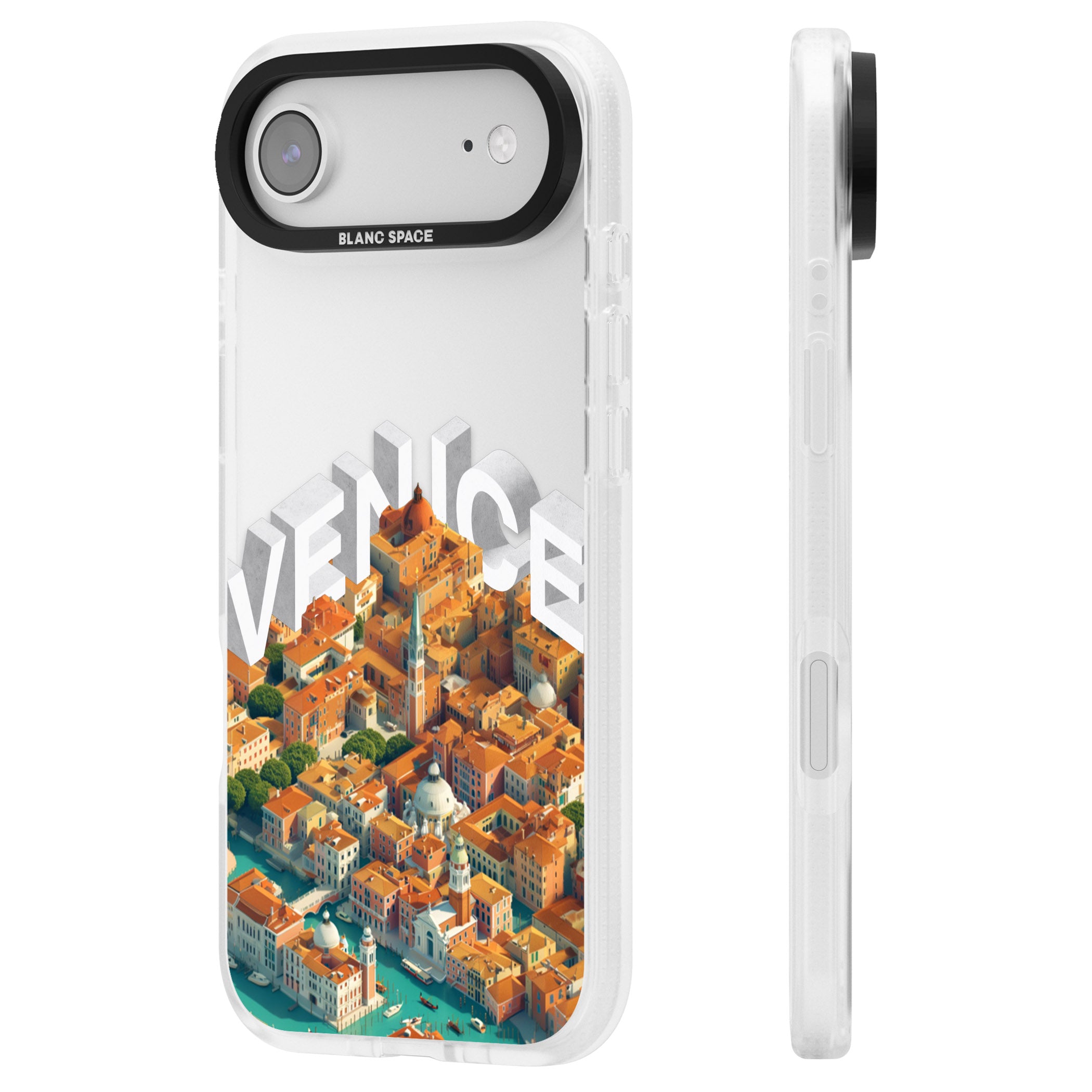 Venice iPhone 17 Air Impact Air Clear Phone Case Side Profile