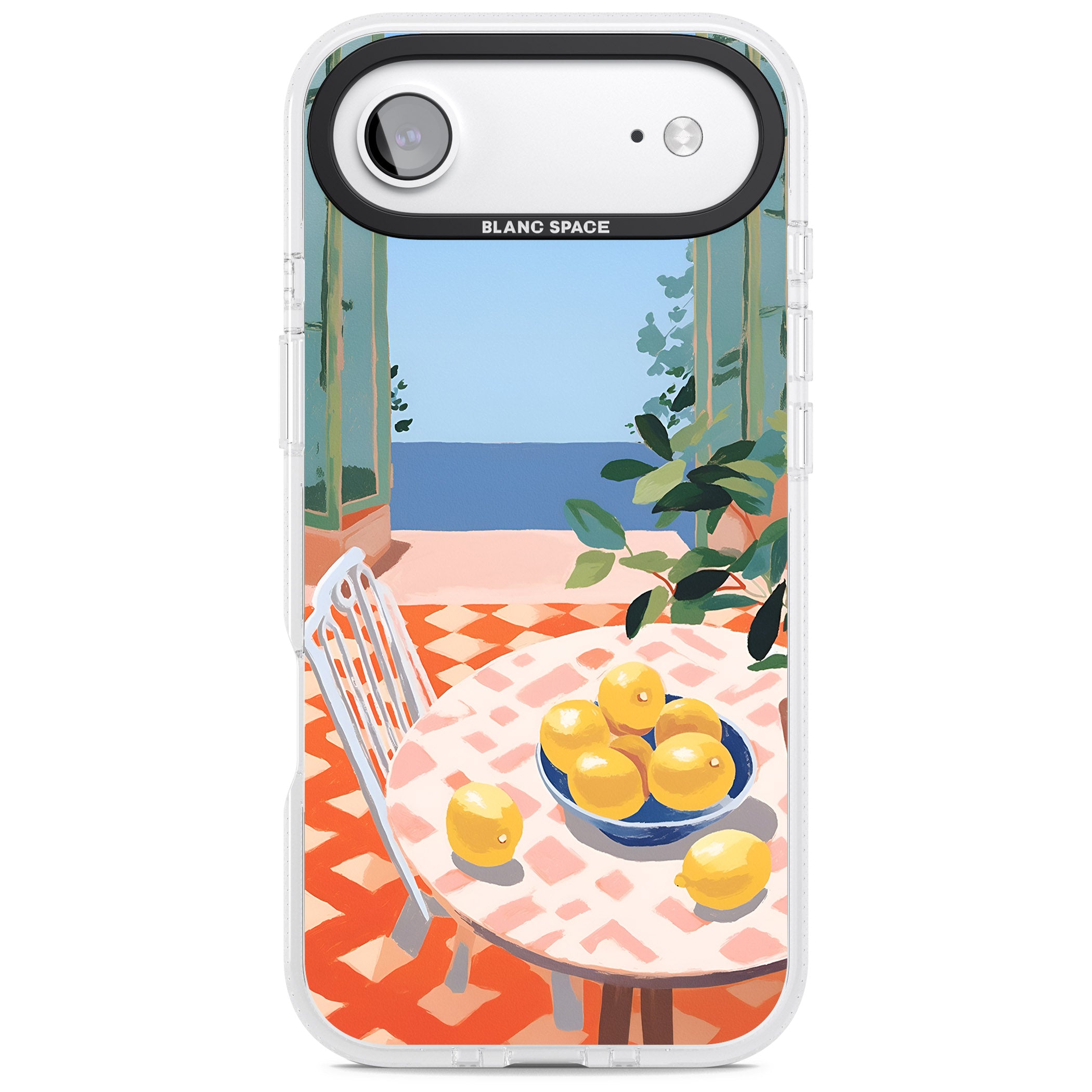 Seaside Lemons iPhone 17 Air Impact Air Clear Phone Case