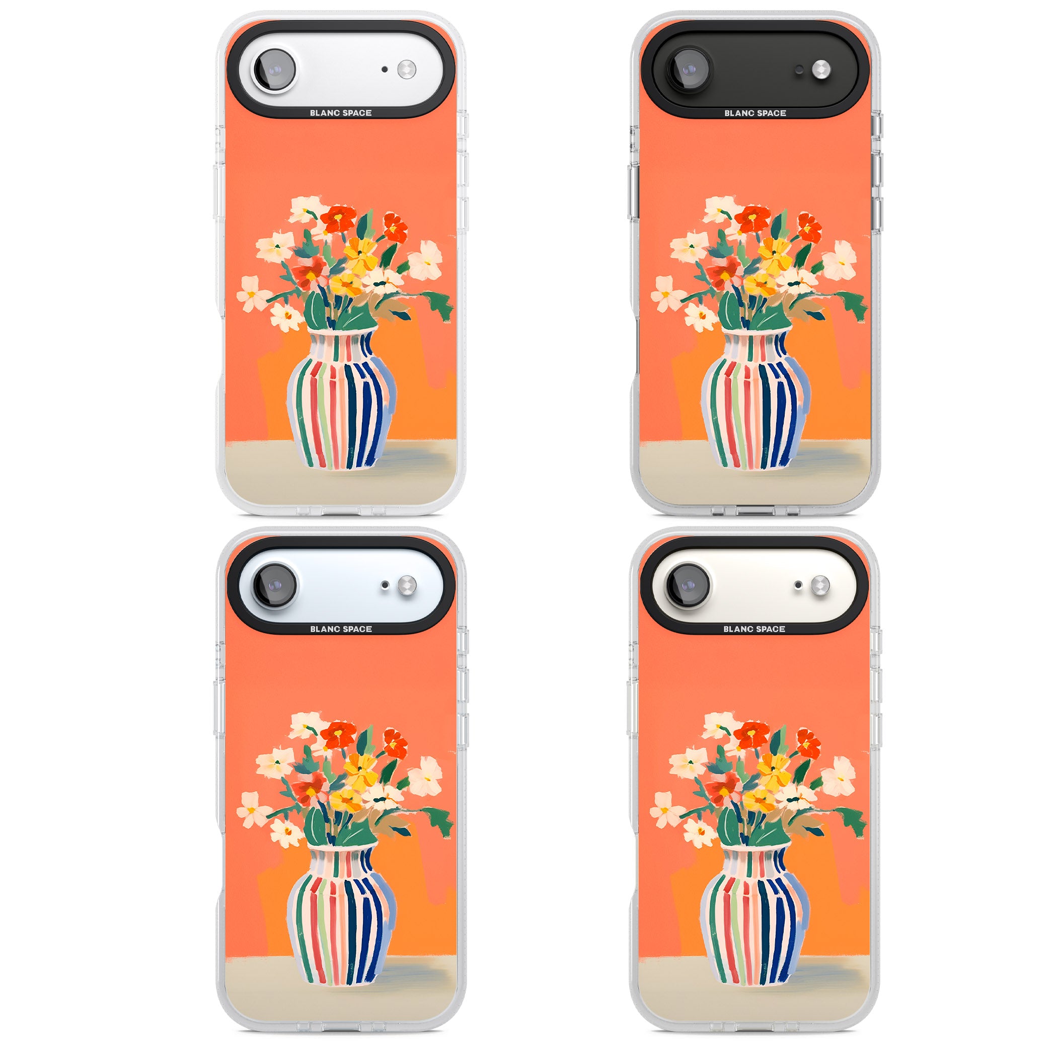 Coral Flower Vase iPhone 17 Air Impact Air Clear Phone Case APT Impact Protection