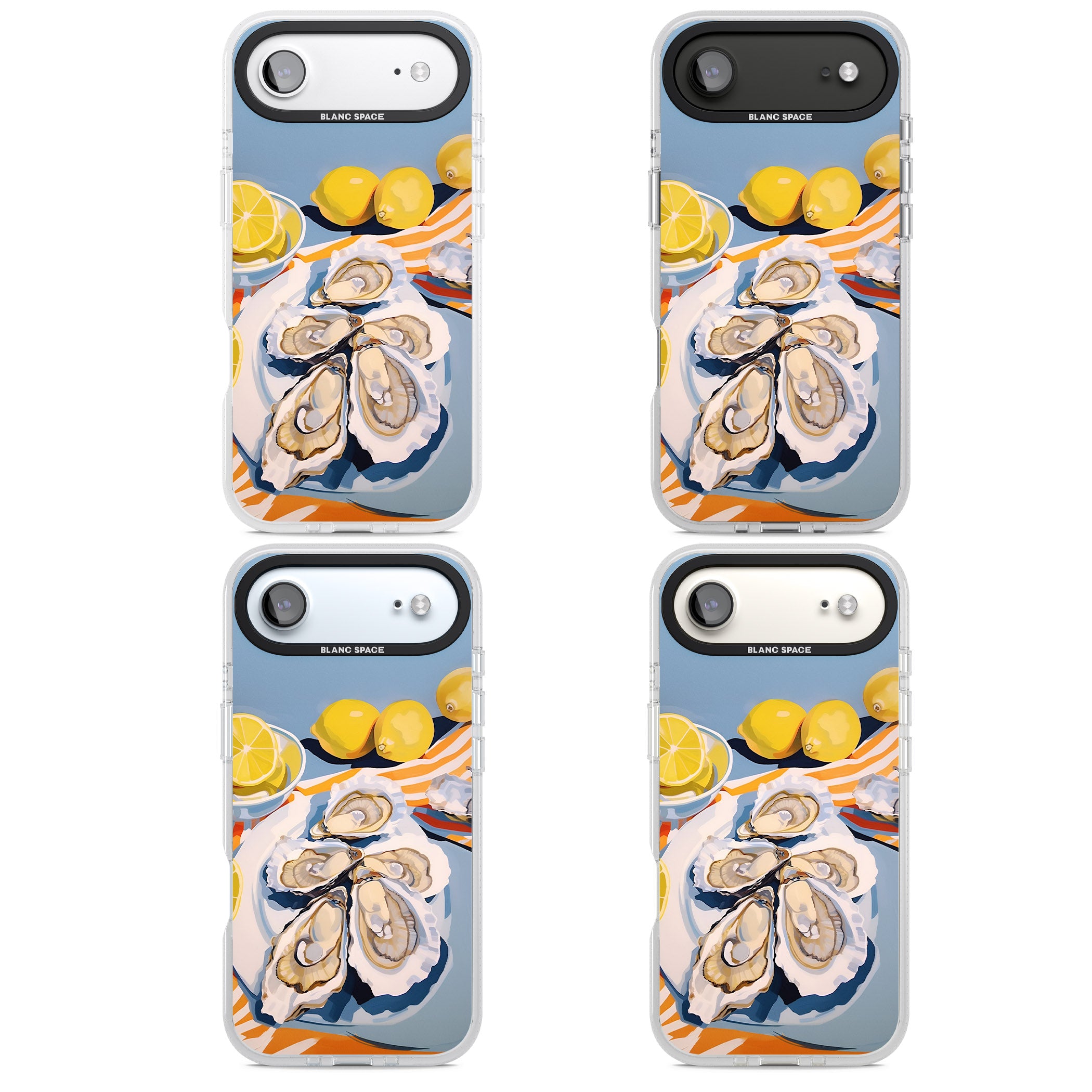 Fresh Oysters & Lemons iPhone 17 Air Impact Air Clear Phone Case APT Impact Protection
