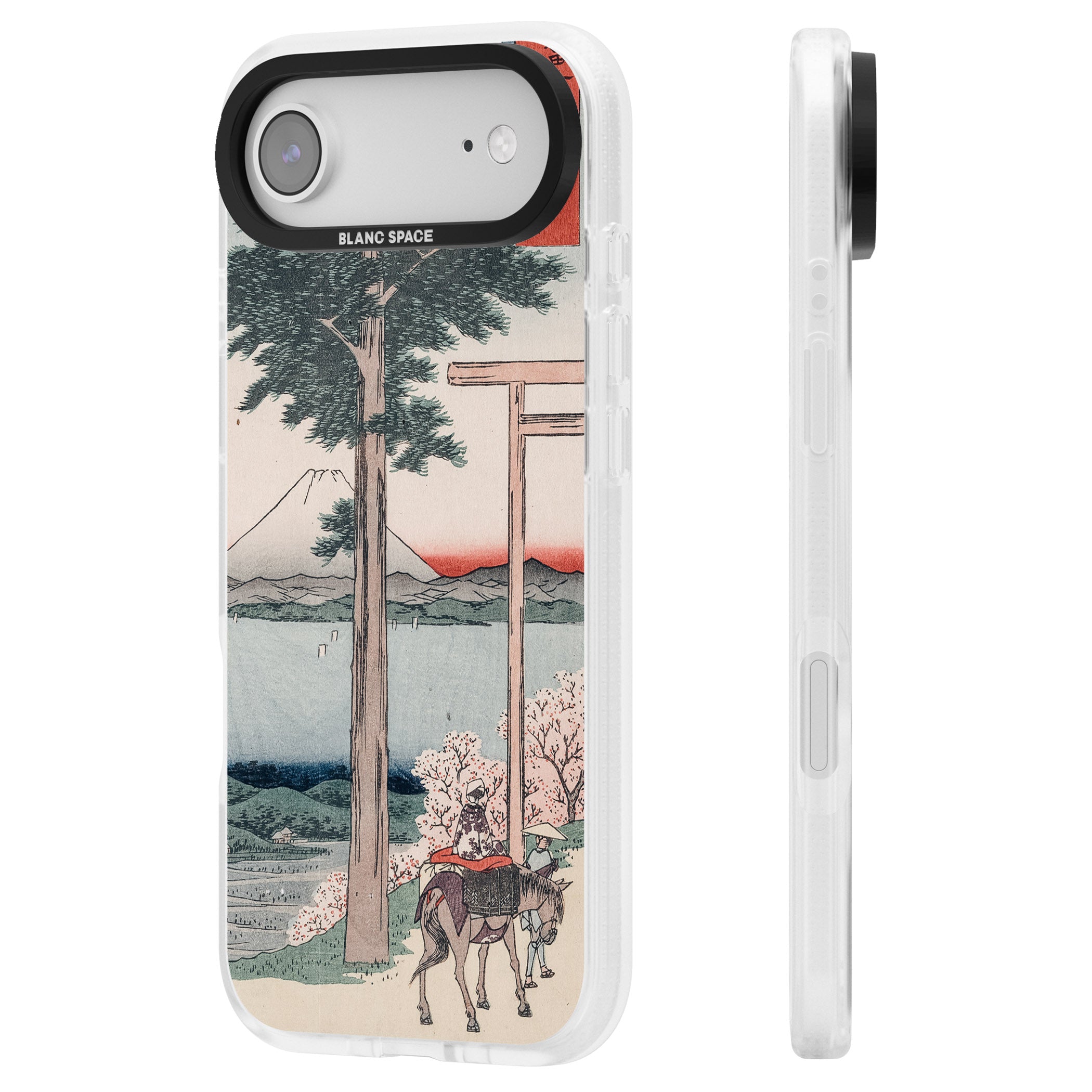Gates To Mt. Fuji iPhone 17 Air Impact Air Clear Phone Case Side Profile