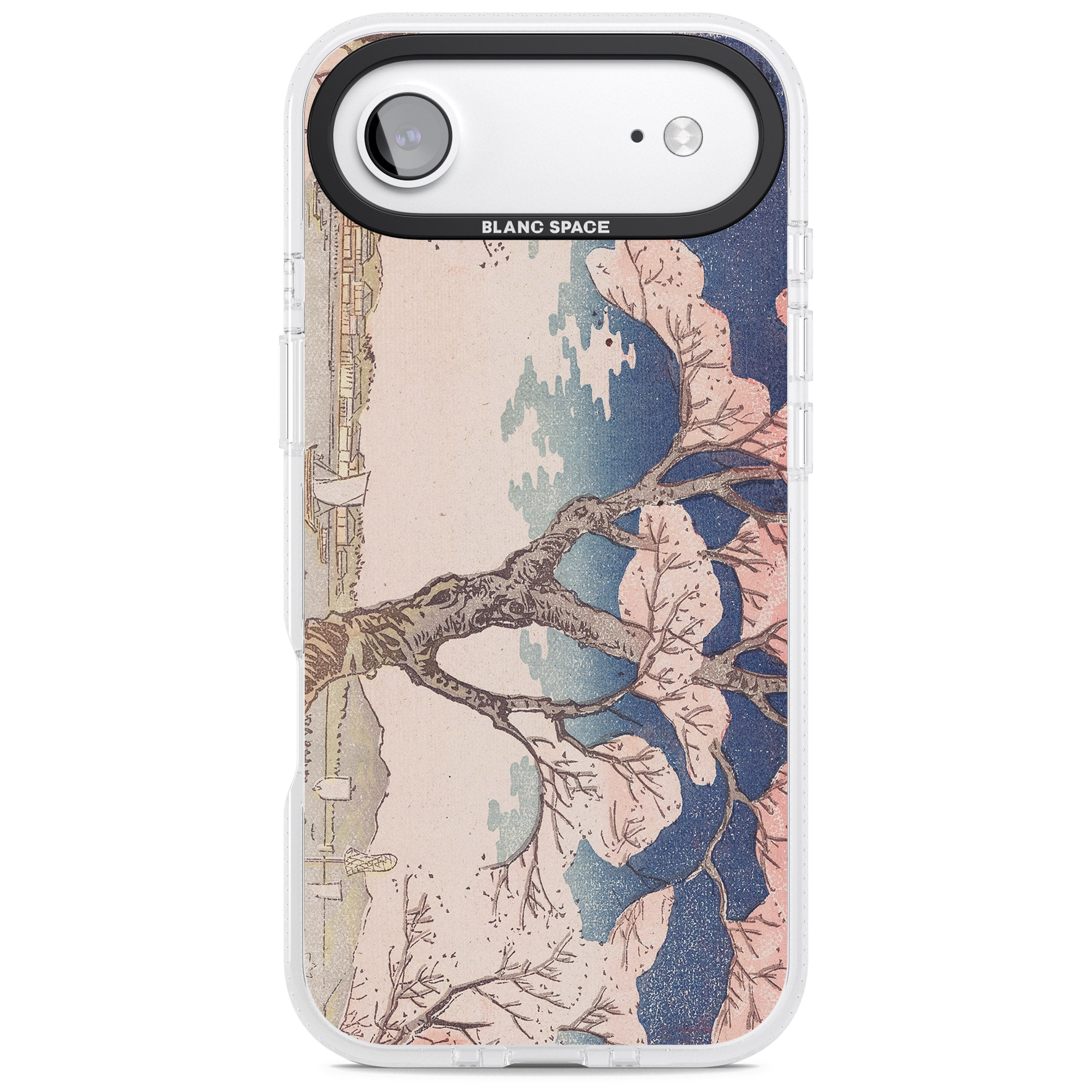 Vintage Japanese Illustrations Cherry Tree iPhone 17 Air Impact Air Clear Phone Case
