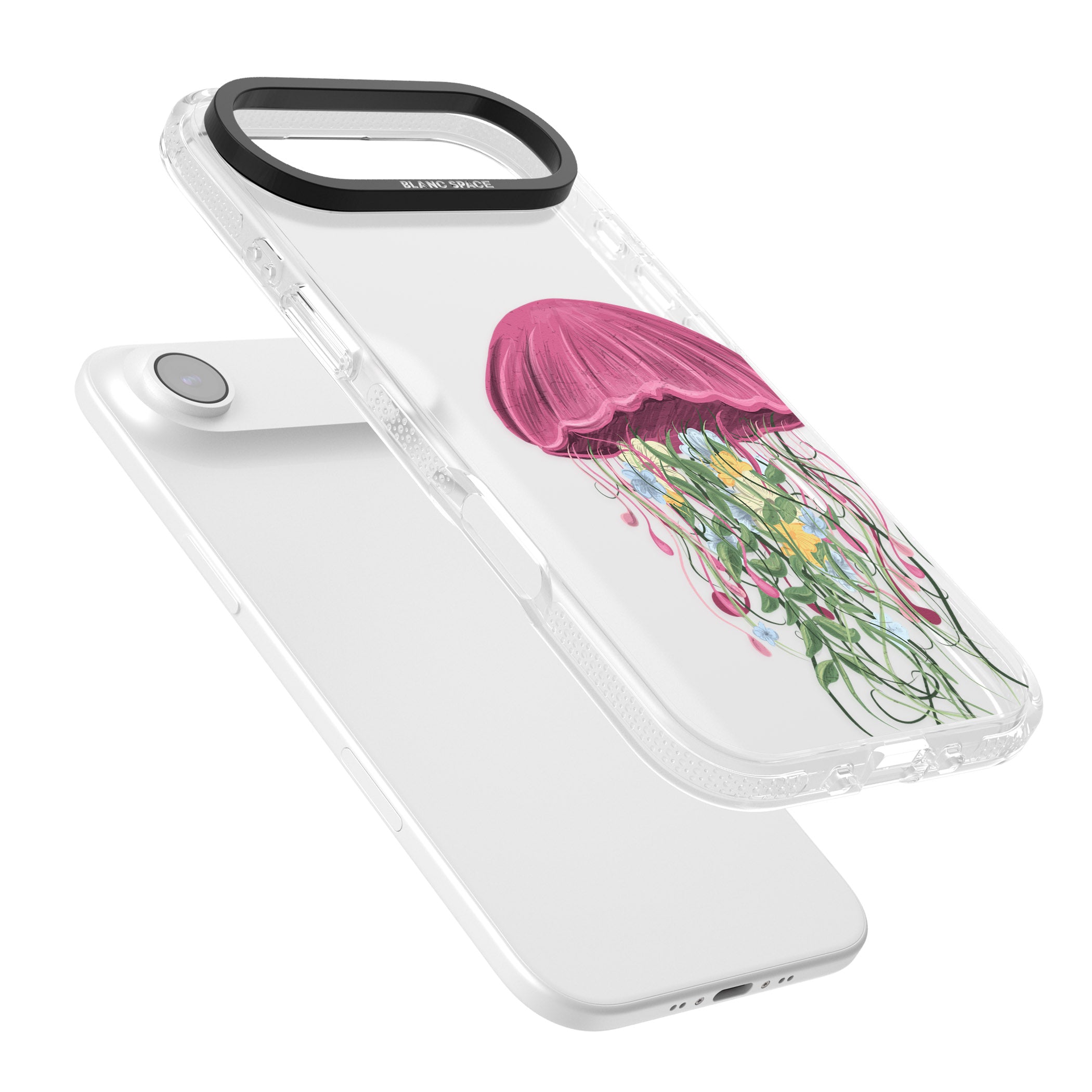 Botanical Jellyfish iPhone 17 Air Impact Air Clear Phone Case Colours