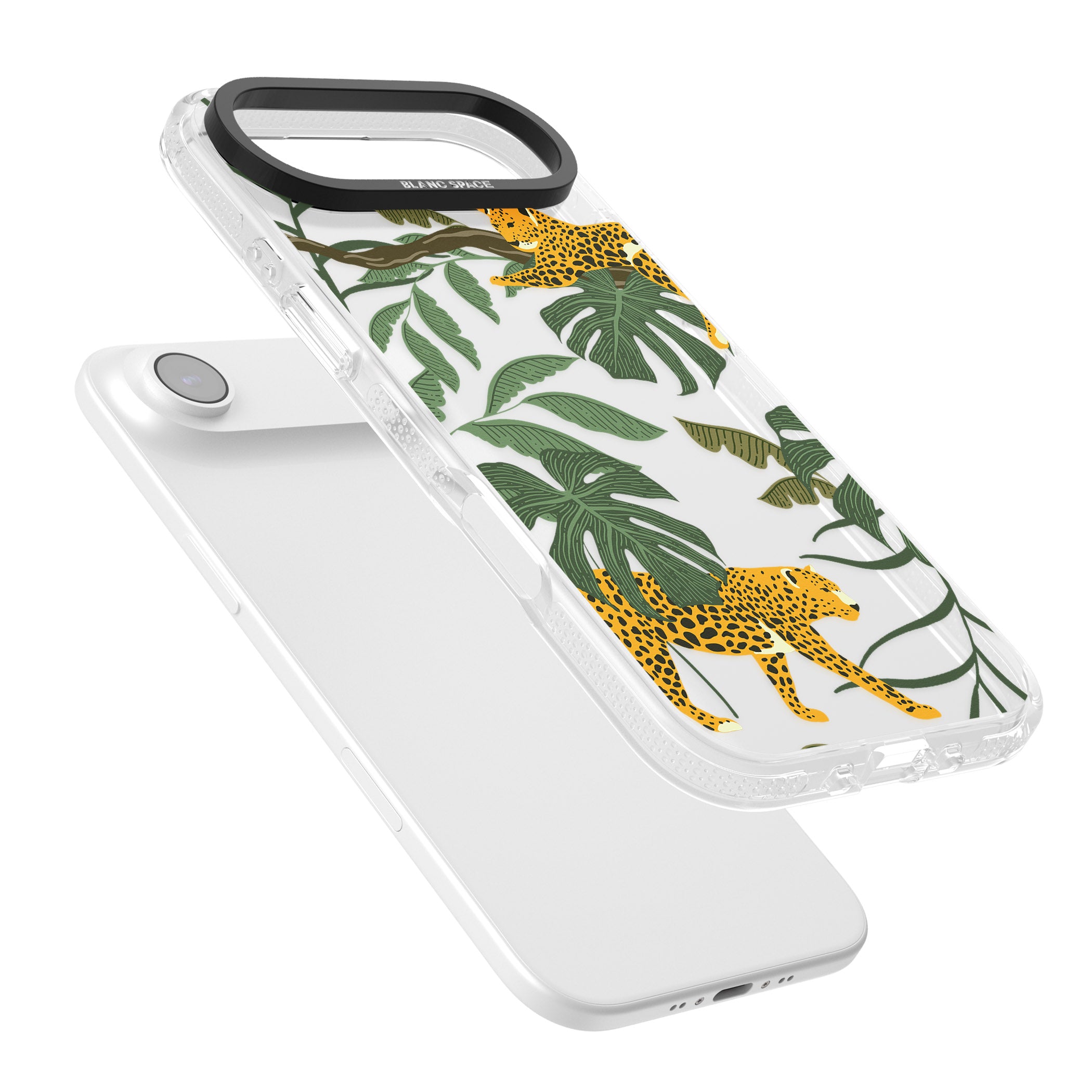 Jungle Cat Pattern iPhone 17 Air Impact Air Clear Phone Case Colours