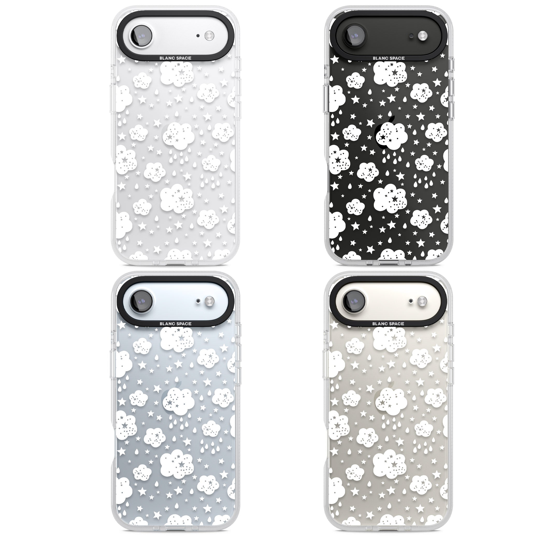 Starry Rain Clouds iPhone 17 Air Impact Air Clear Phone Case APT Impact Protection