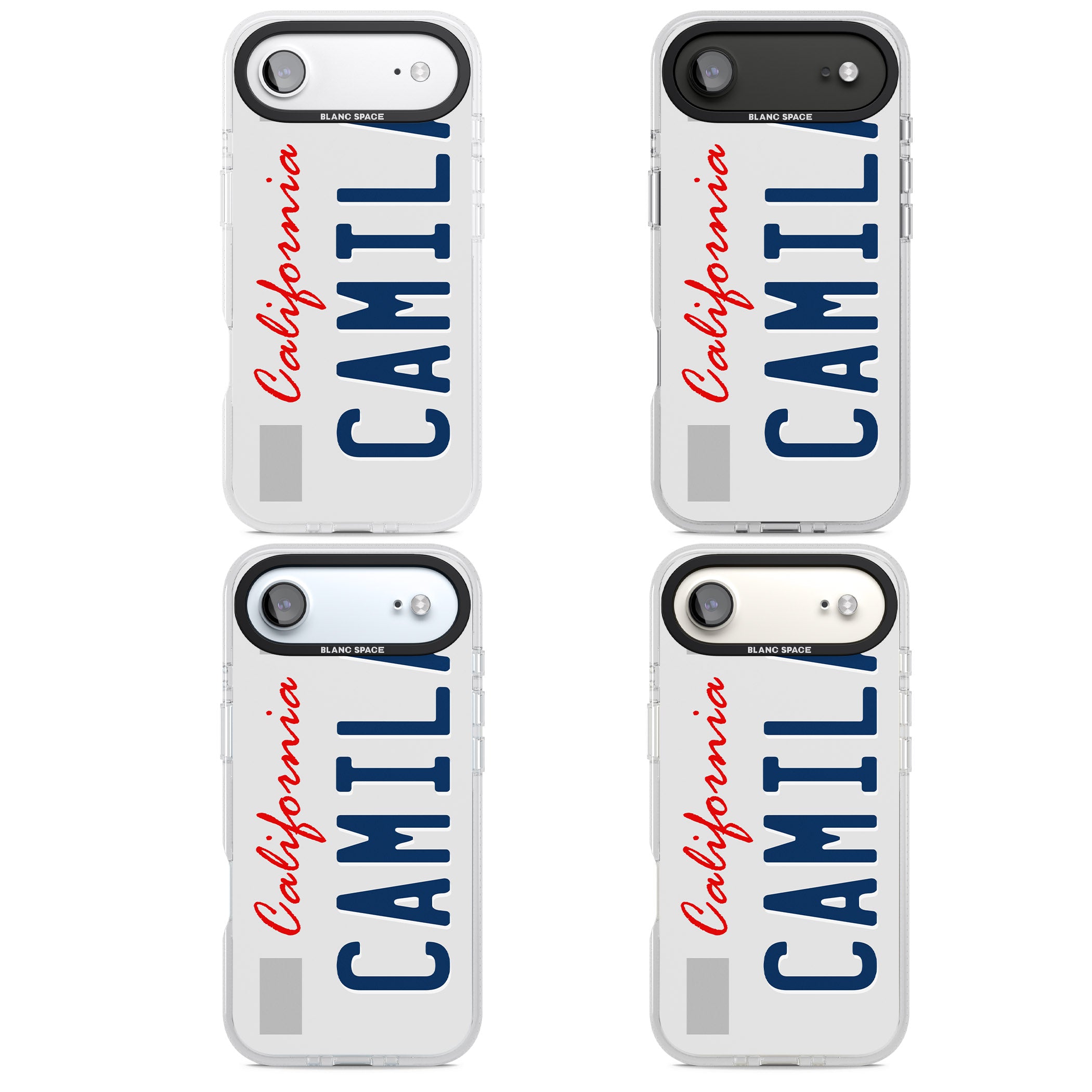 Personalised California License Plate iPhone 17 Air Impact Air Clear Phone Case APT Impact Protection