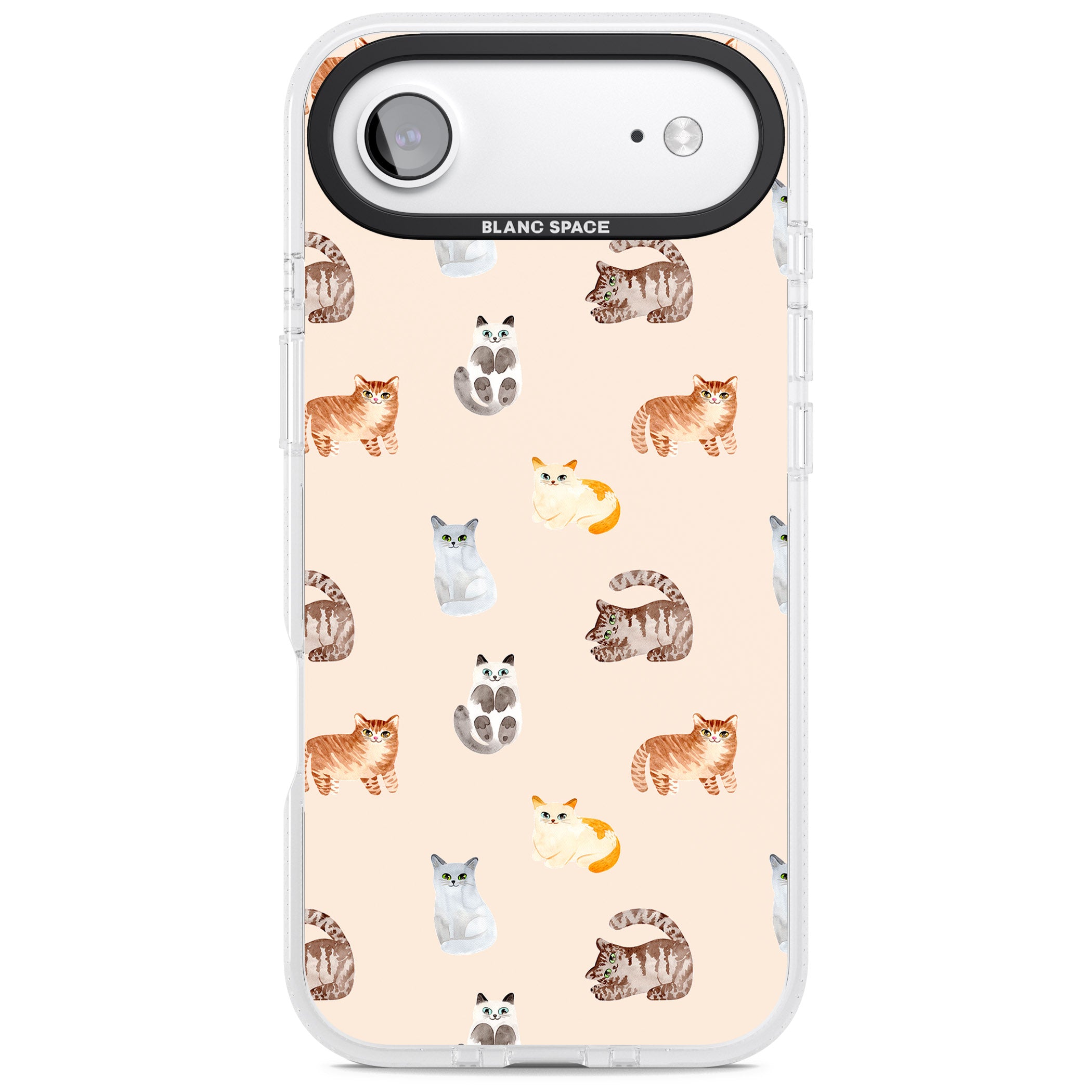 Cute Cat Parade iPhone 17 Air Impact Air Clear Phone Case