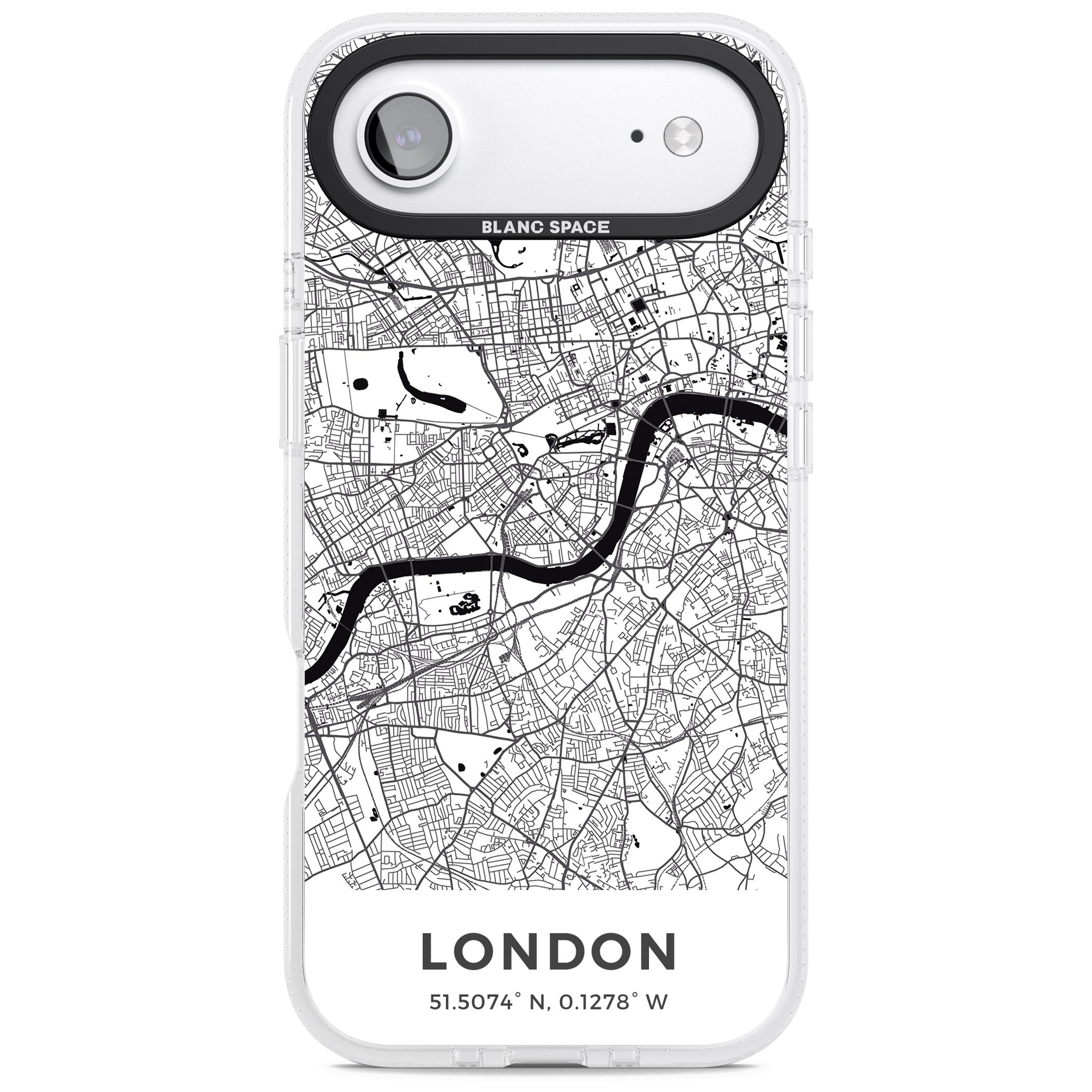 London Map iPhone 17 Air Impact Air Clear Phone Case