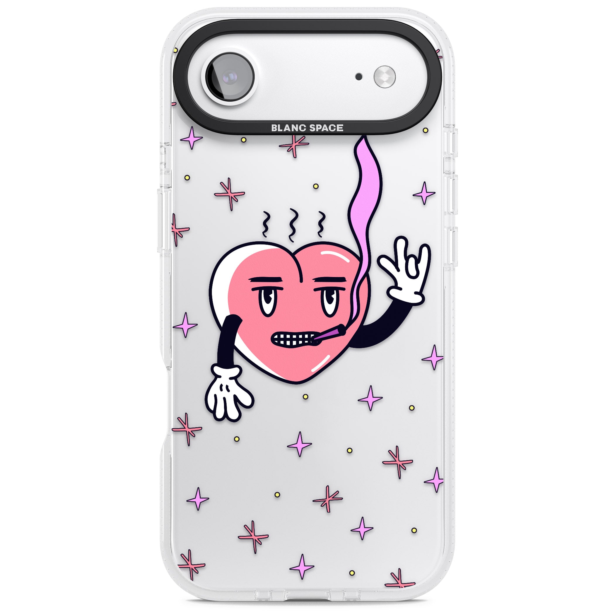 Quirky Heart iPhone 17 Air Impact Air Clear Phone Case