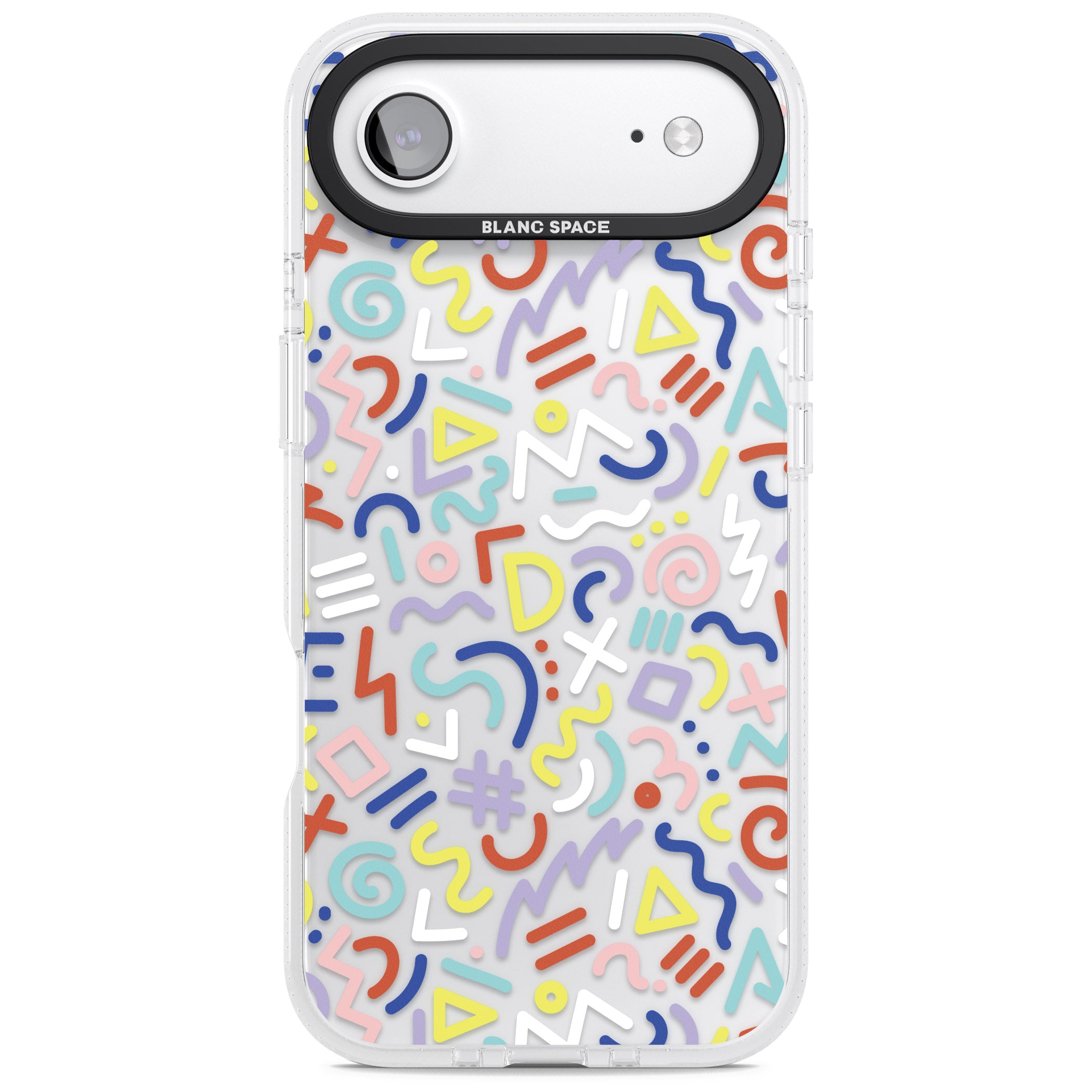 Colorful Retro Pattern iPhone 17 Air Impact Air Clear Phone Case